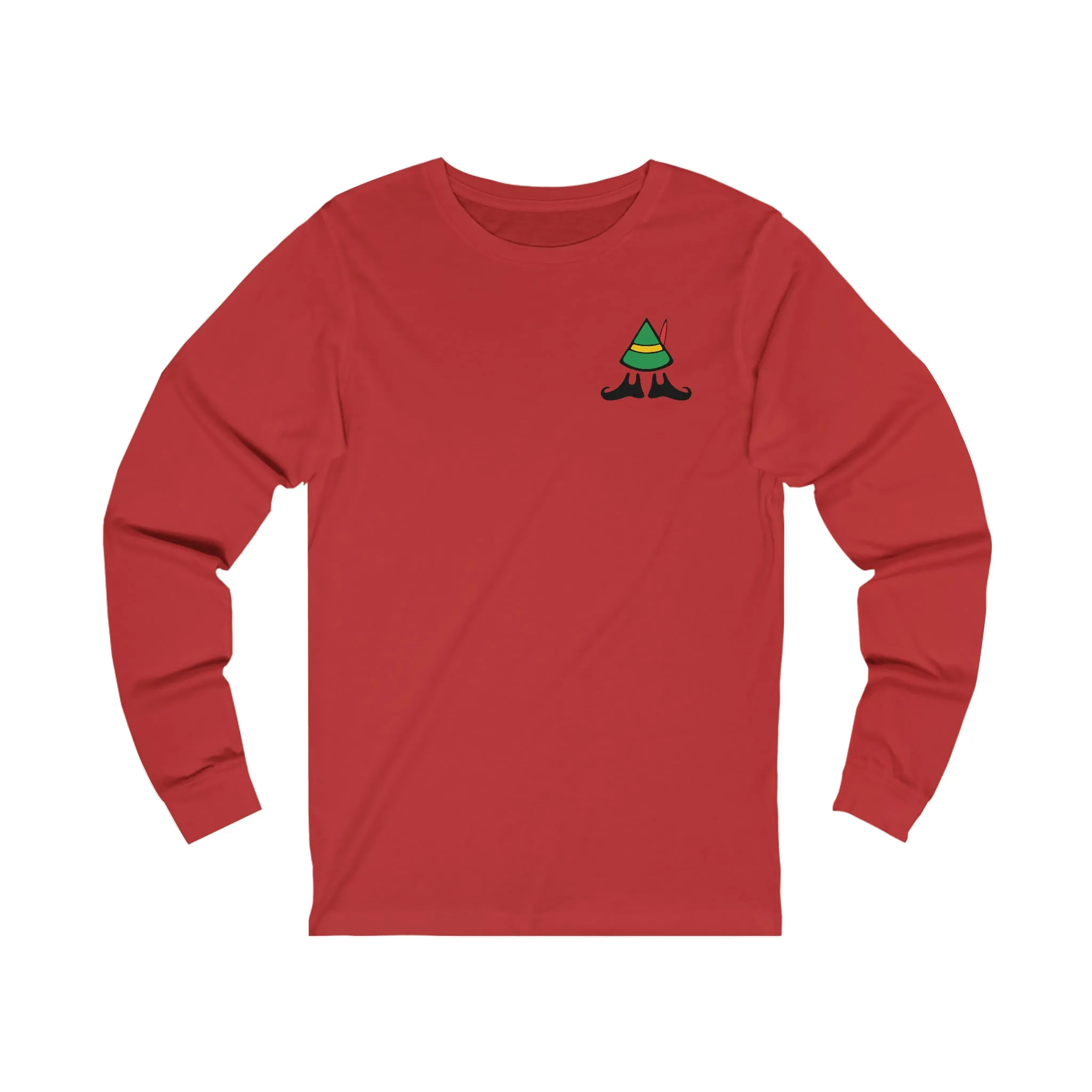 Elf on the Escalator Long Sleeve T-Shirt Funny Elf Holiday Shirt