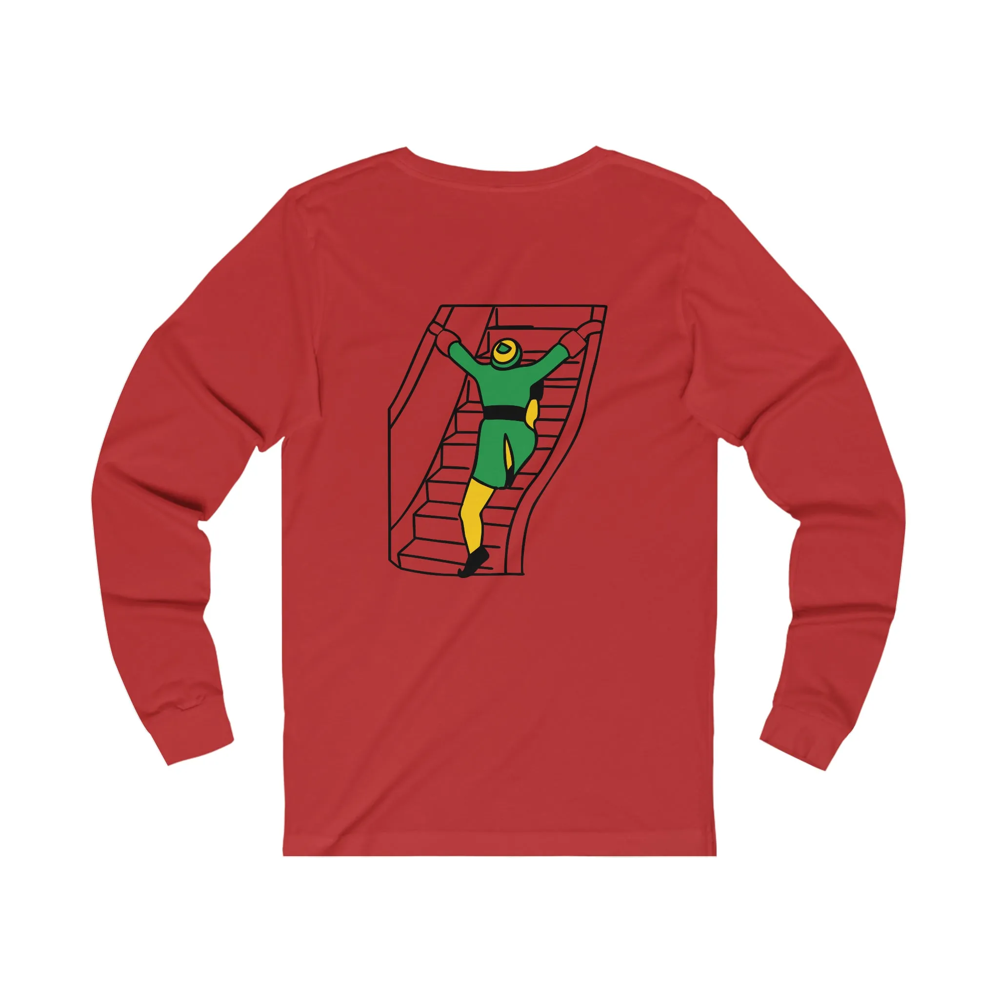 Elf on the Escalator Long Sleeve T-Shirt Funny Elf Holiday Shirt