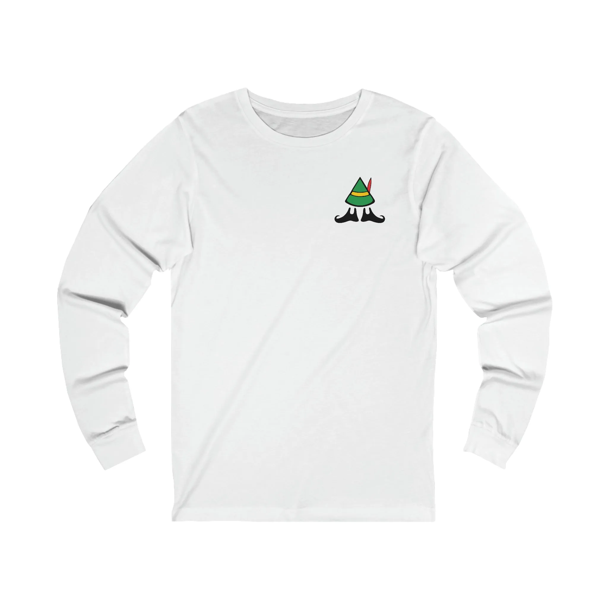 Elf on the Escalator Long Sleeve T-Shirt Funny Elf Holiday Shirt