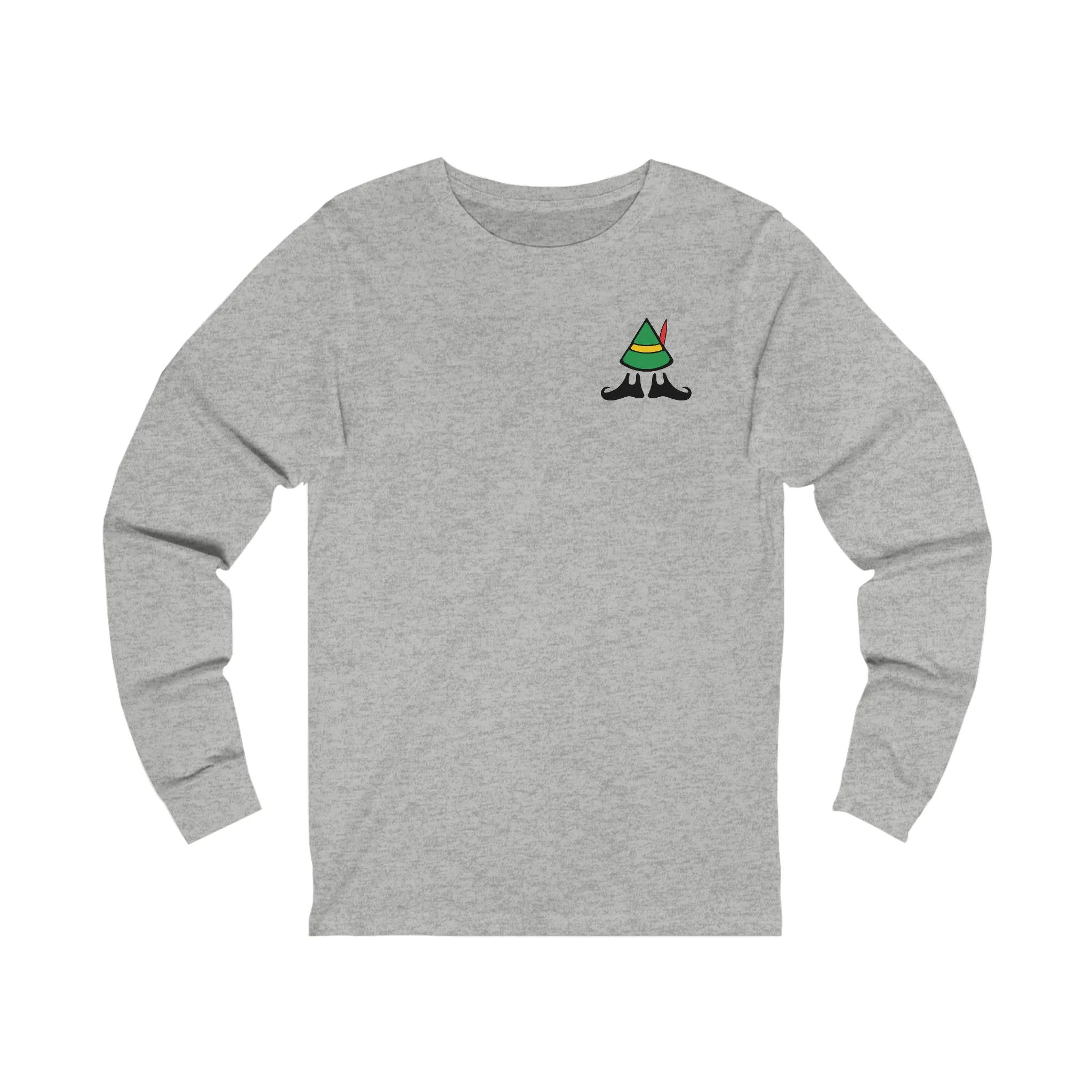 Elf on the Escalator Long Sleeve T-Shirt Funny Elf Holiday Shirt