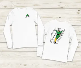 Elf on the Escalator Long Sleeve T-Shirt Funny Elf Holiday Shirt