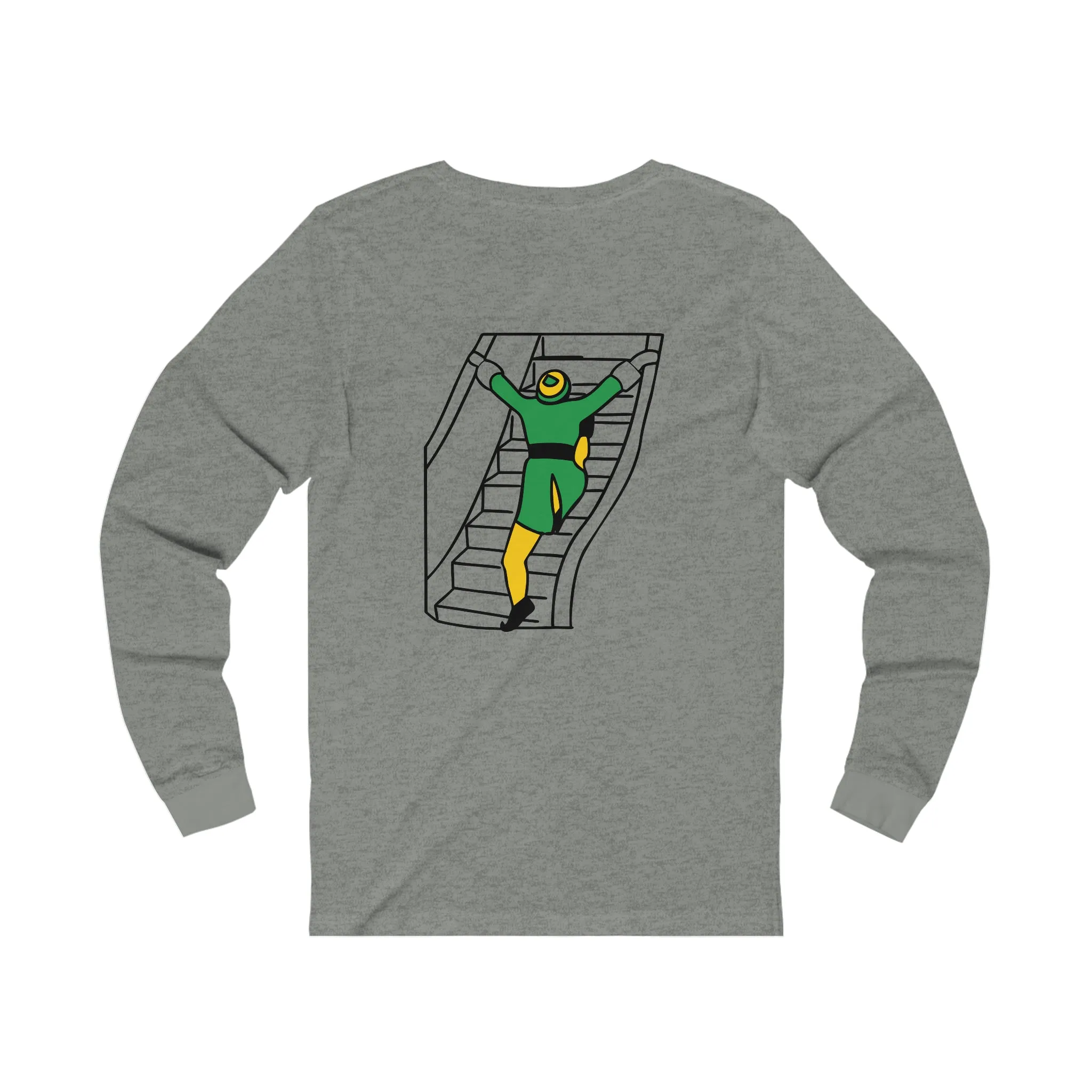 Elf on the Escalator Long Sleeve T-Shirt Funny Elf Holiday Shirt