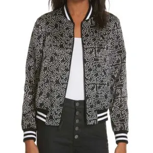 Emily In Paris Emily Printed Black Jacket