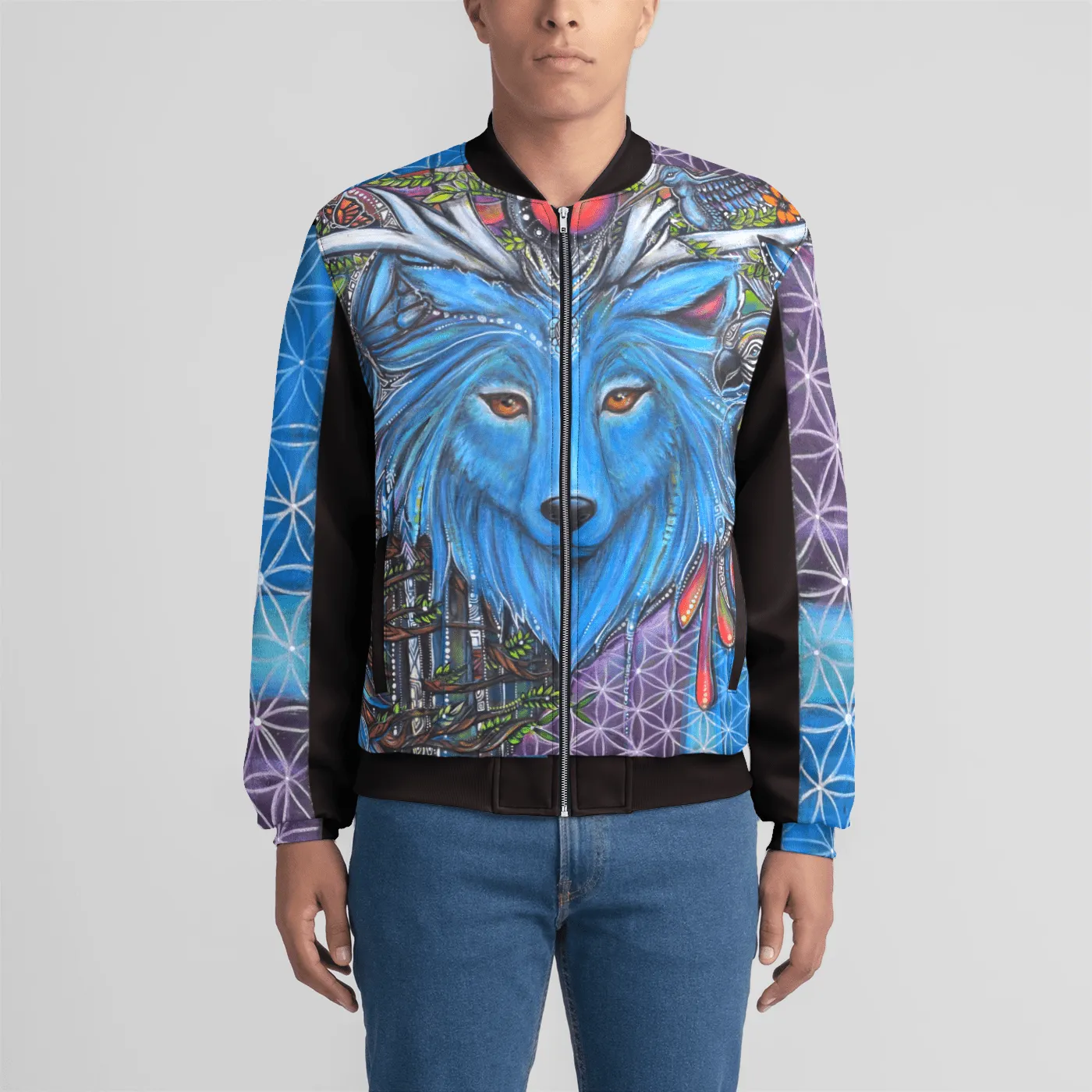 Eyes of Eden Mens Bomber Jacket