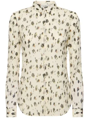 Forte_forte   Les Fleurs Camou print voile shirt 