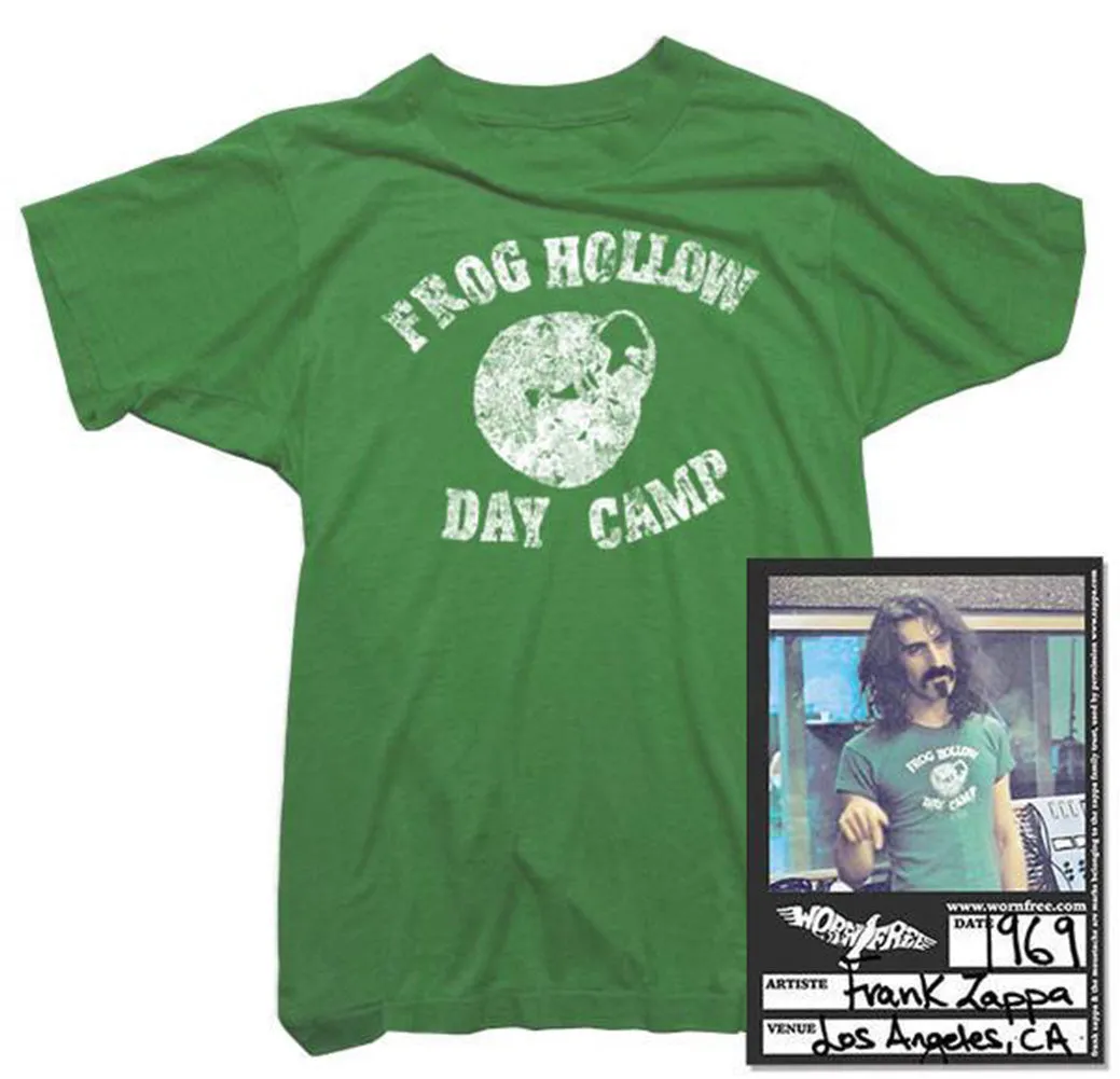 Frank Zappa T-Shirt - Frog Hollow Tee worn by Frank Zappa