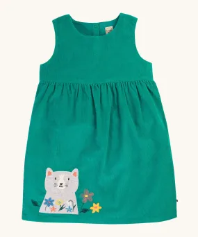 Frugi Lily Cord Dress - Iguana/Cat