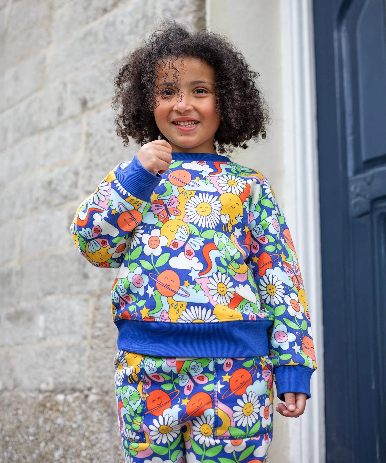 Frugi Superb Sweatshirt - Retro Happy