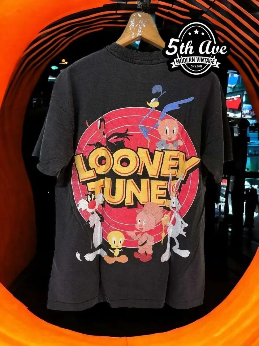 Get Looney with the Gang: A Vintage-Style t shirt Featuring the Iconic Looney Tunes Characters!