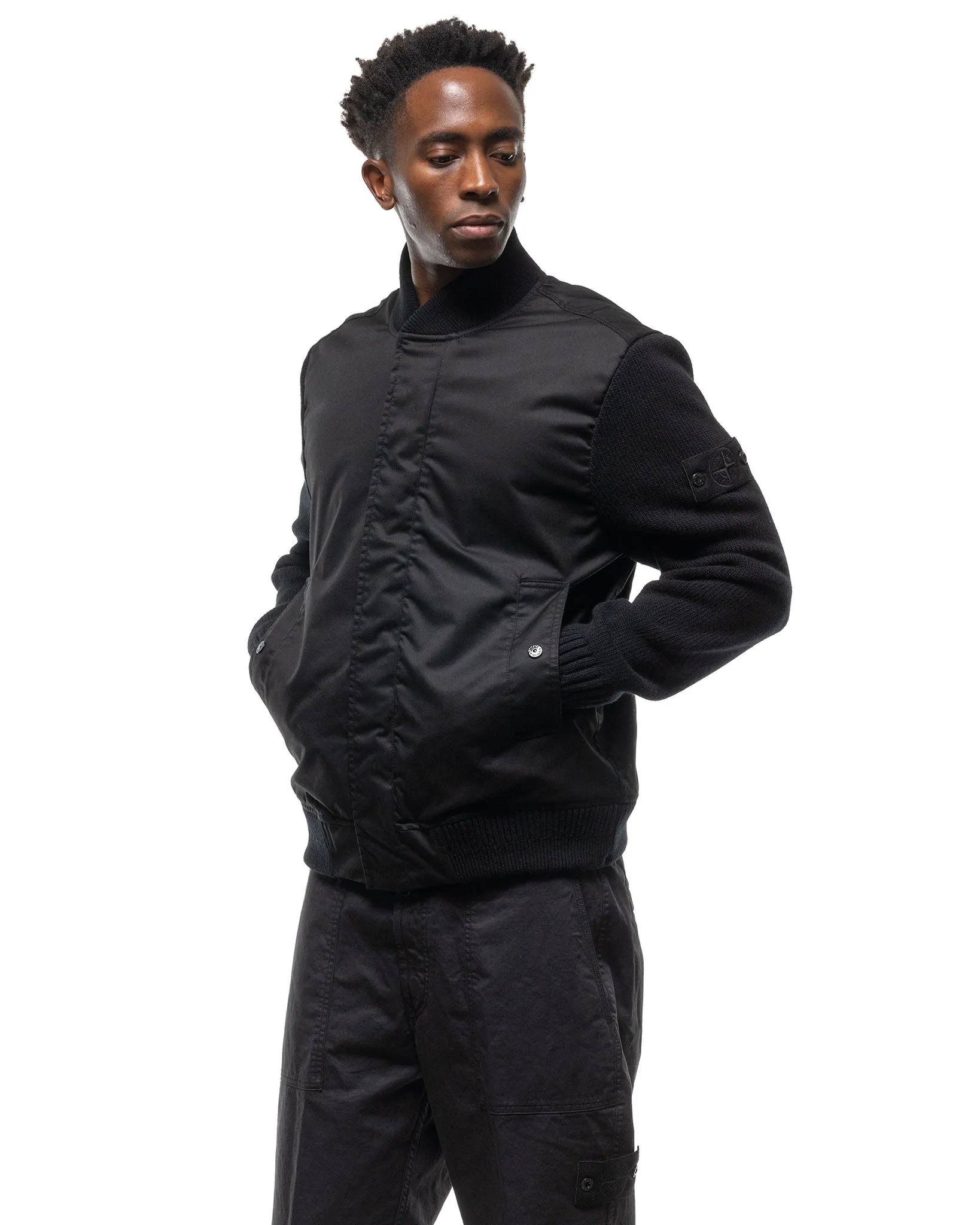 Ghost Piece Performance Twill Wool-TC Hybrid Jacket Black