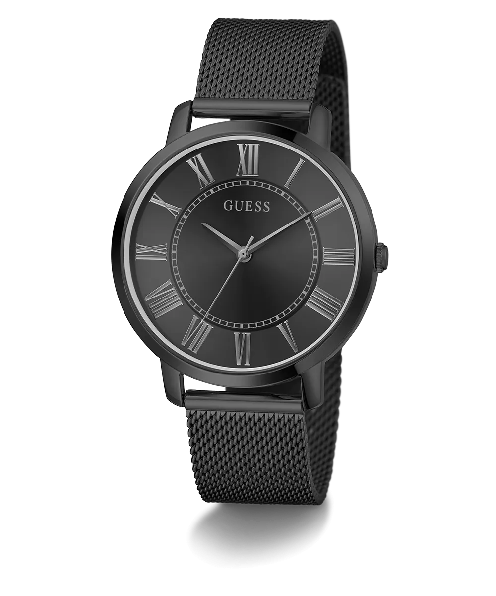 GUESS Mens Black Analog Watch