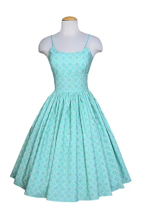 Gwen Dress in Pastel Retro Green