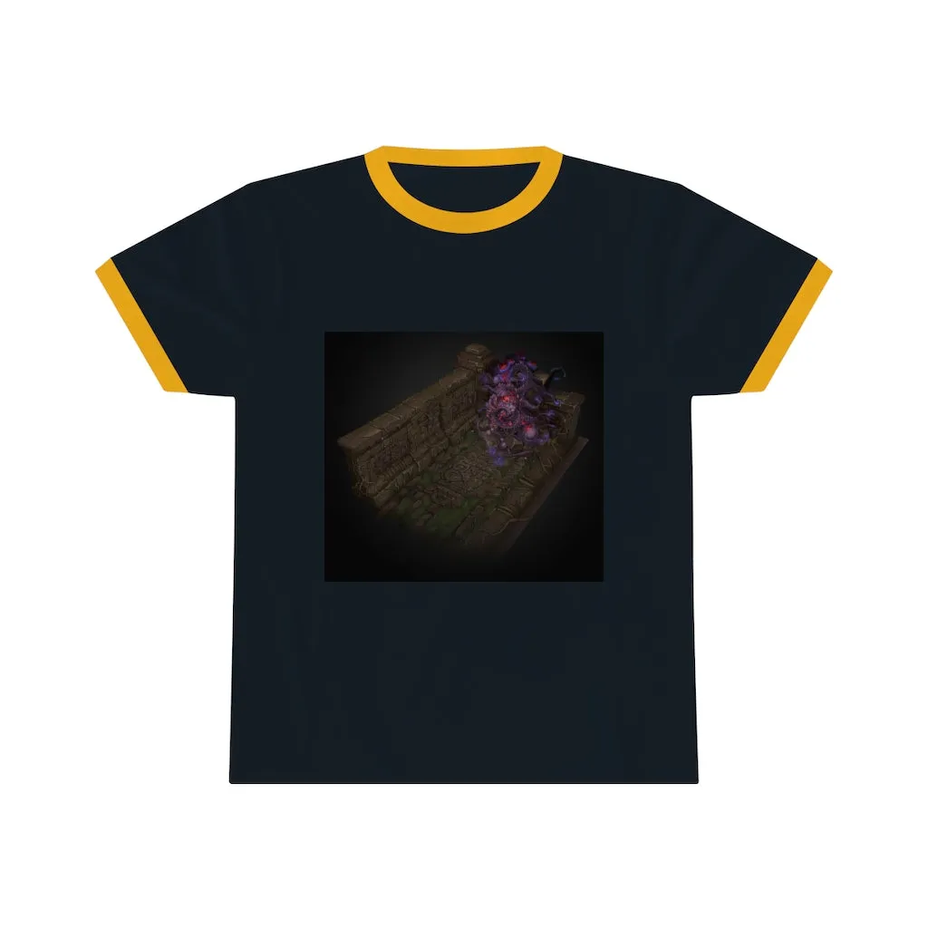 Hand-Painted Environment Art Unisex Ringer Tee