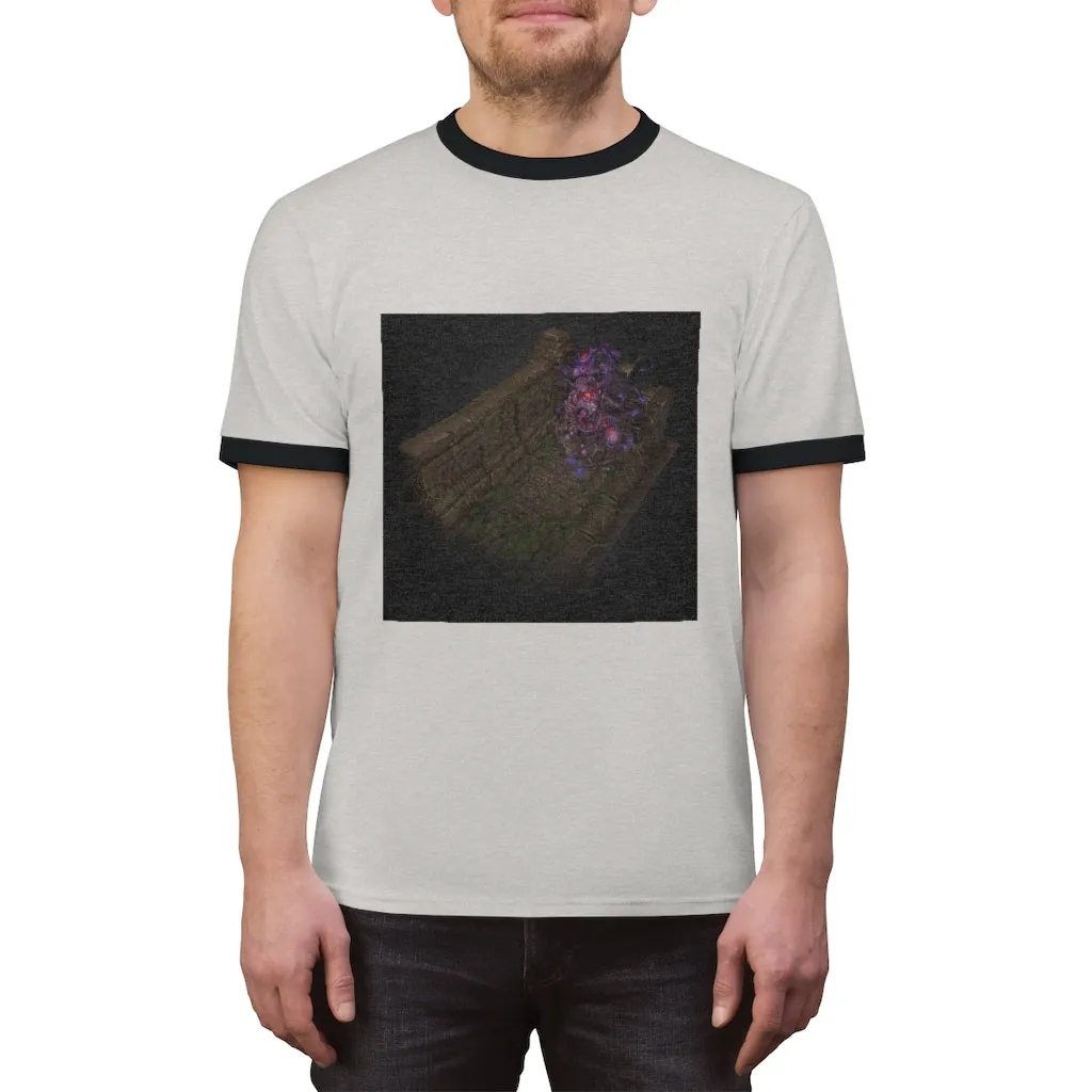 Hand-Painted Environment Art Unisex Ringer Tee