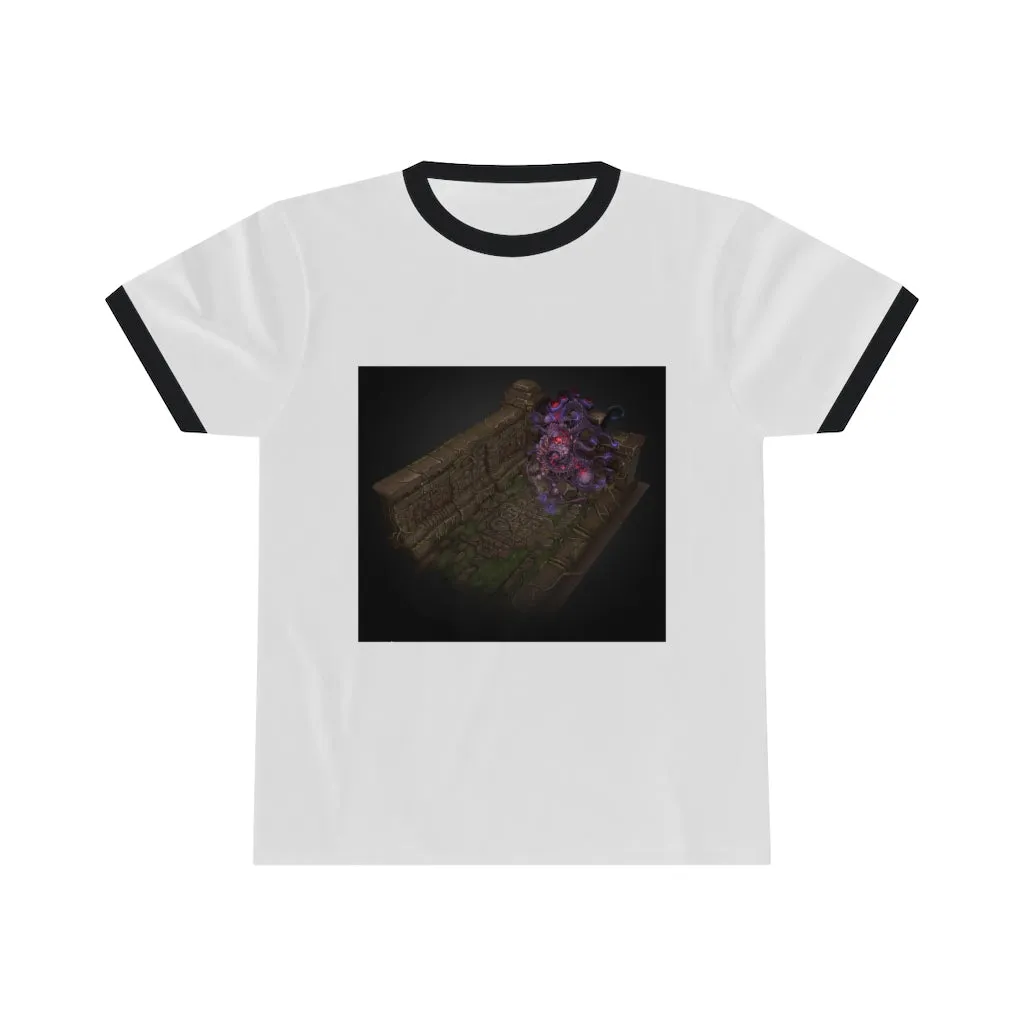 Hand-Painted Environment Art Unisex Ringer Tee