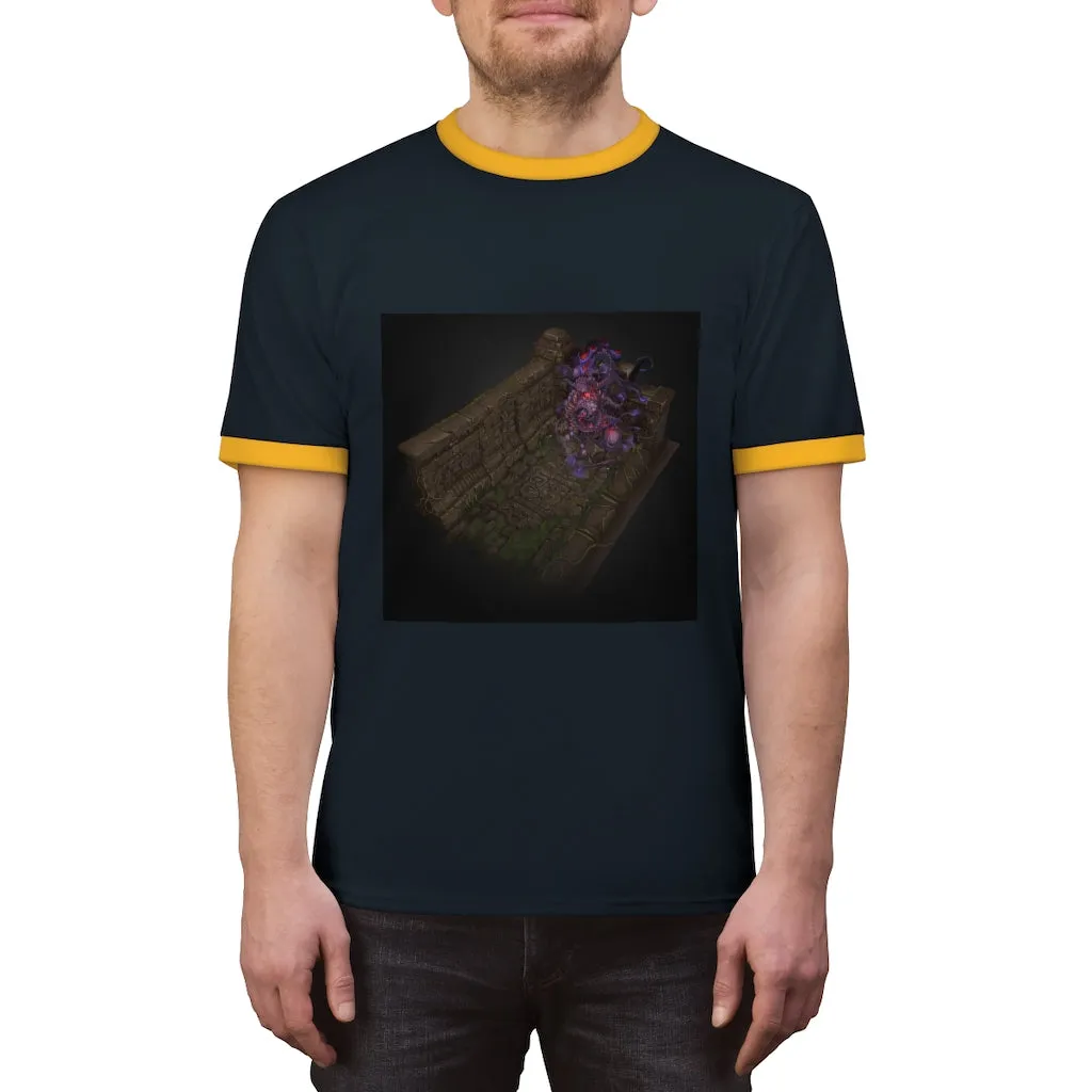 Hand-Painted Environment Art Unisex Ringer Tee