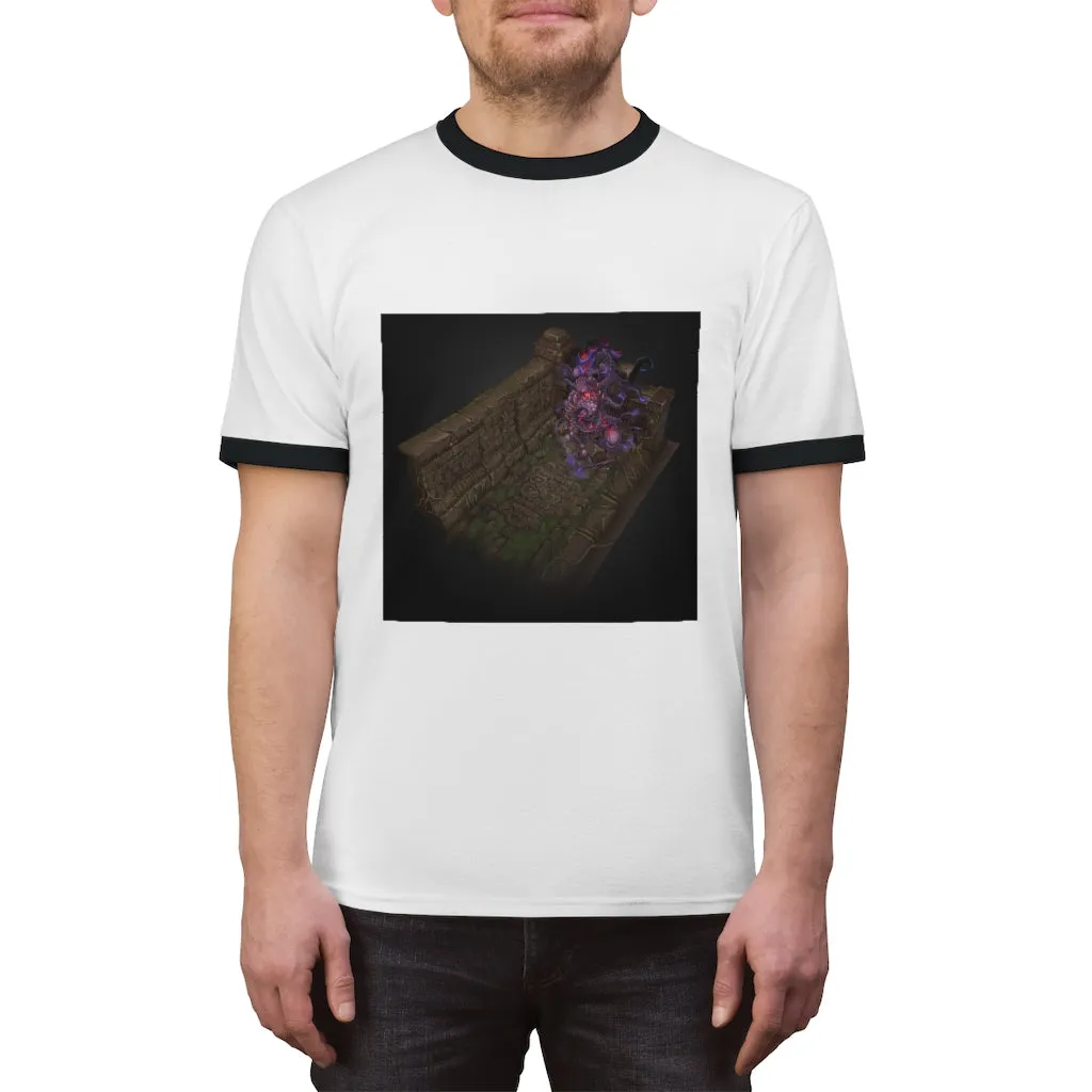 Hand-Painted Environment Art Unisex Ringer Tee