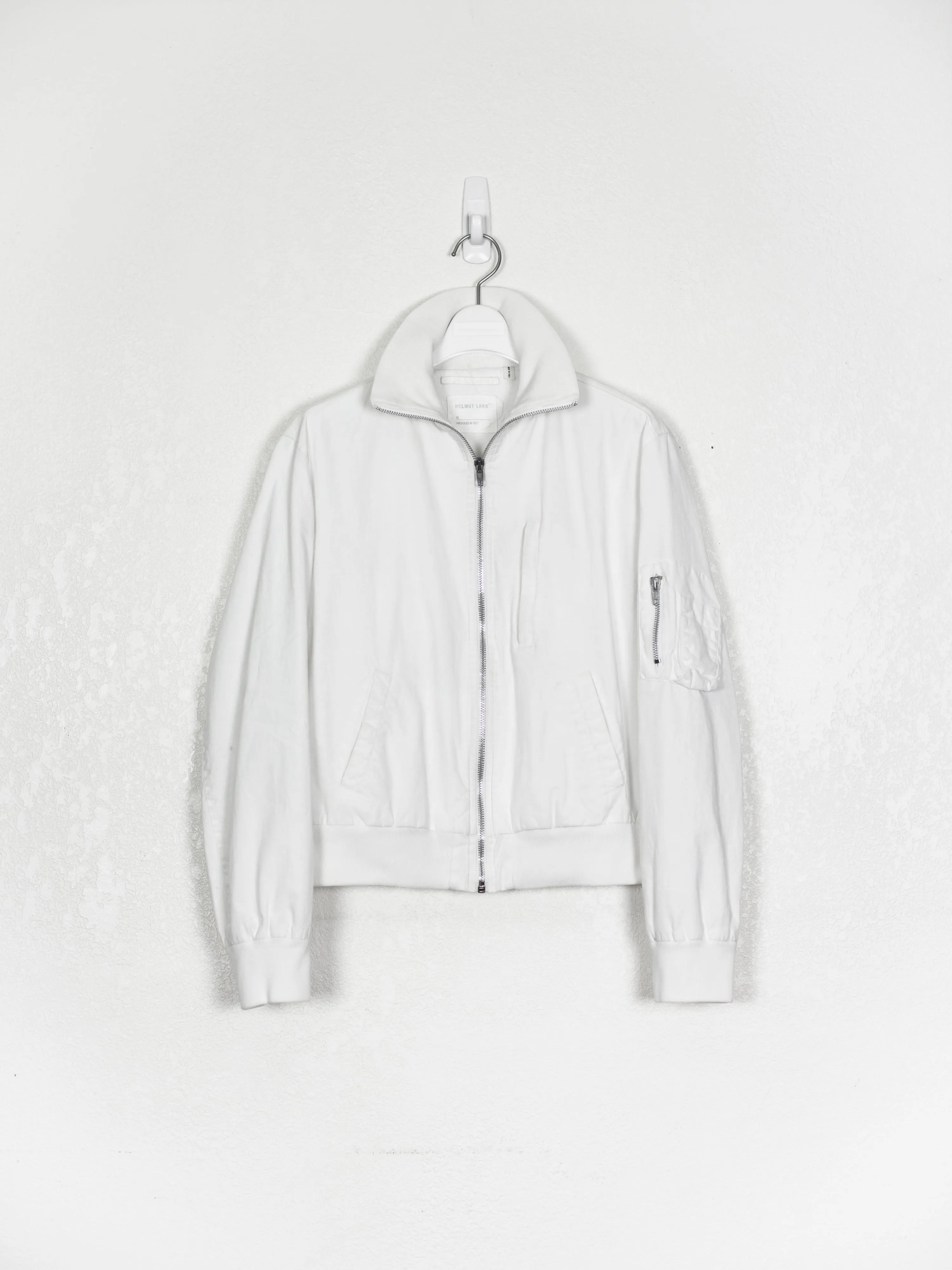 Helmut Lang SS99 Resin Coated High Collar MA-1 Bomber