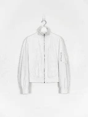 Helmut Lang SS99 Resin Coated High Collar MA-1 Bomber