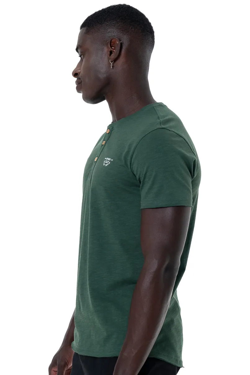 Henley T-Shirt _ 146764 _ Fatigue