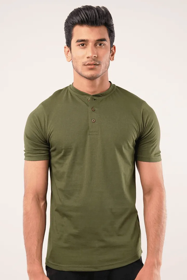 Hokum Short Sleeve Henley T-Shirt