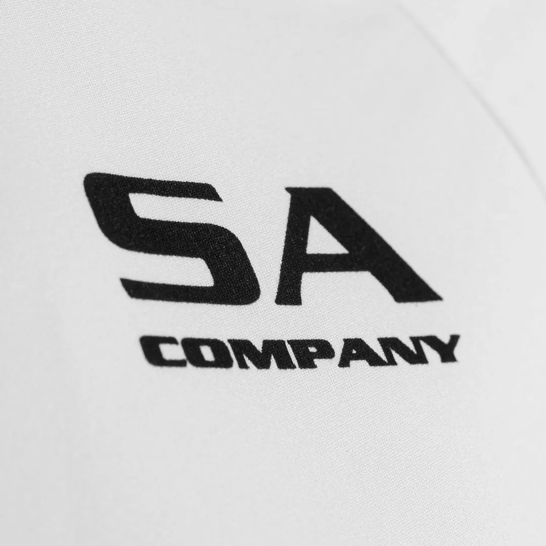 Hooded Performance Long Sleeve Shirt | White | SA Company