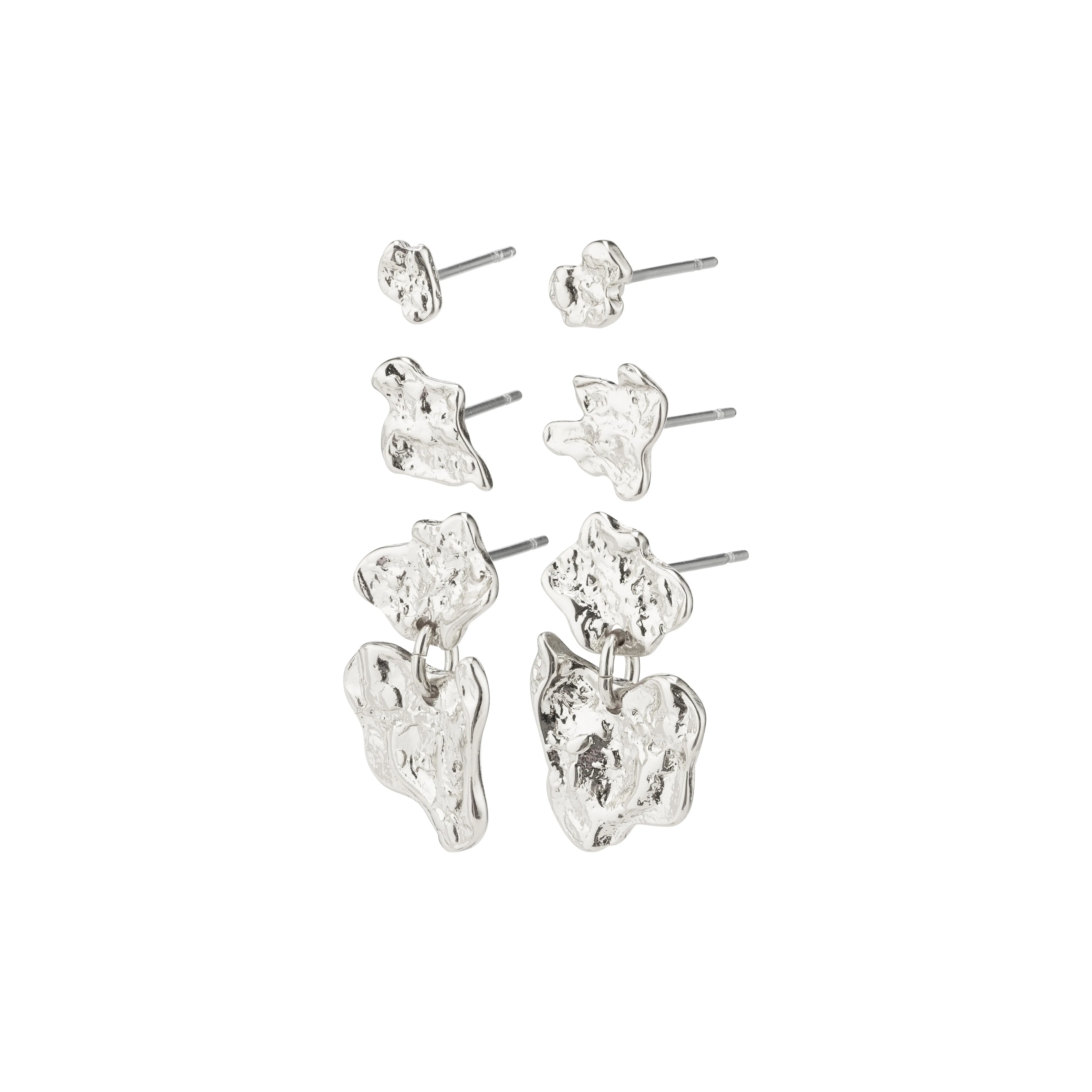 HORIZON earrings silver plated