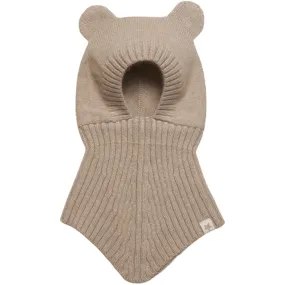 Huttelihut Balaclava Ears Wool Knit Softy Camel