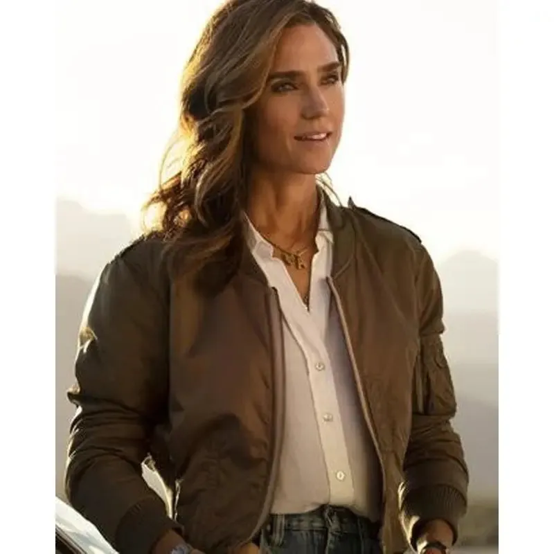 Jennifer Connelly Top Gun Maverick Brown Jacket