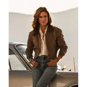 Jennifer Connelly Top Gun Maverick Brown Jacket