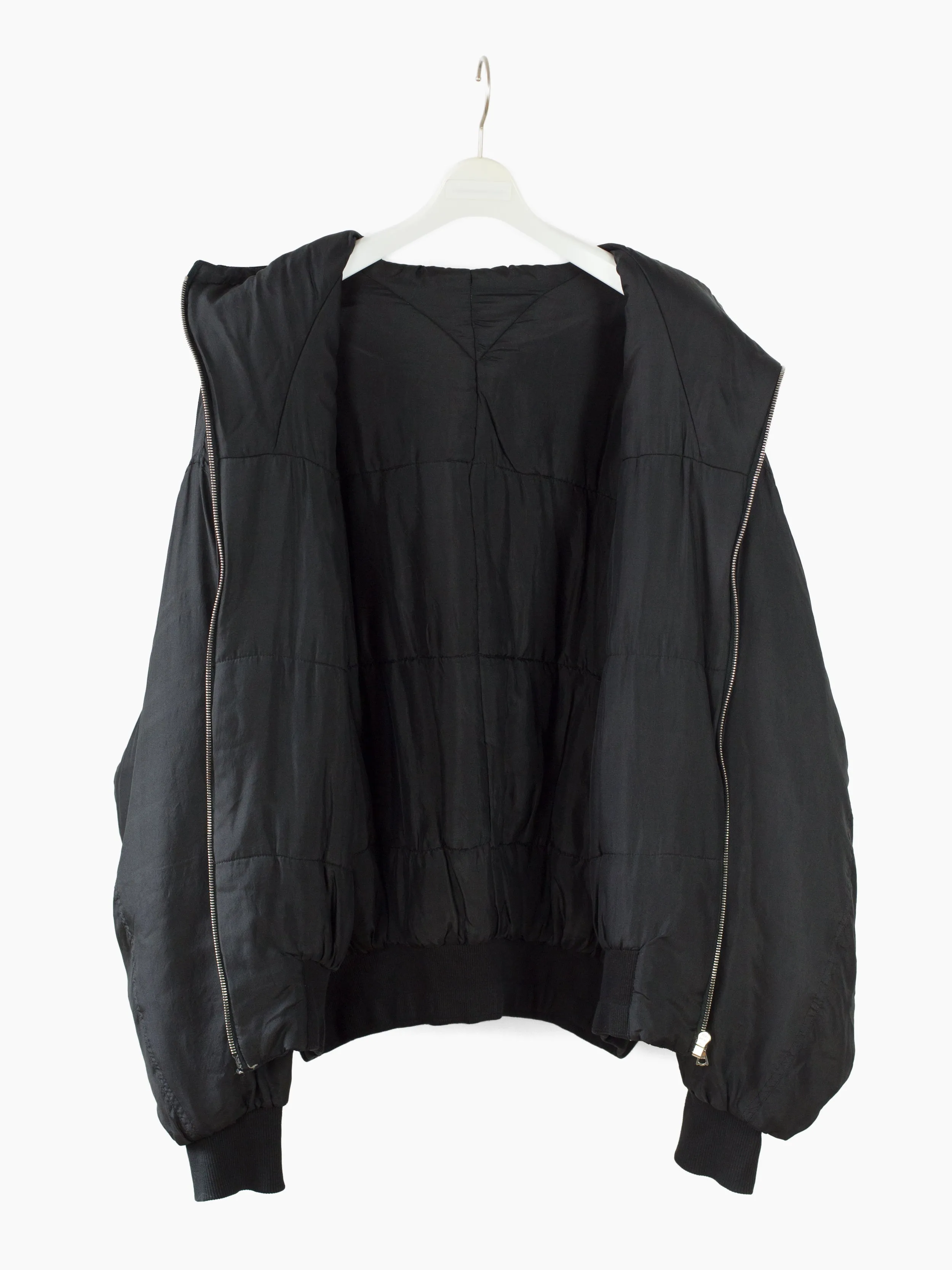 Katharine Hamnett 90s Padded Silk Minimalist N2B Bomber