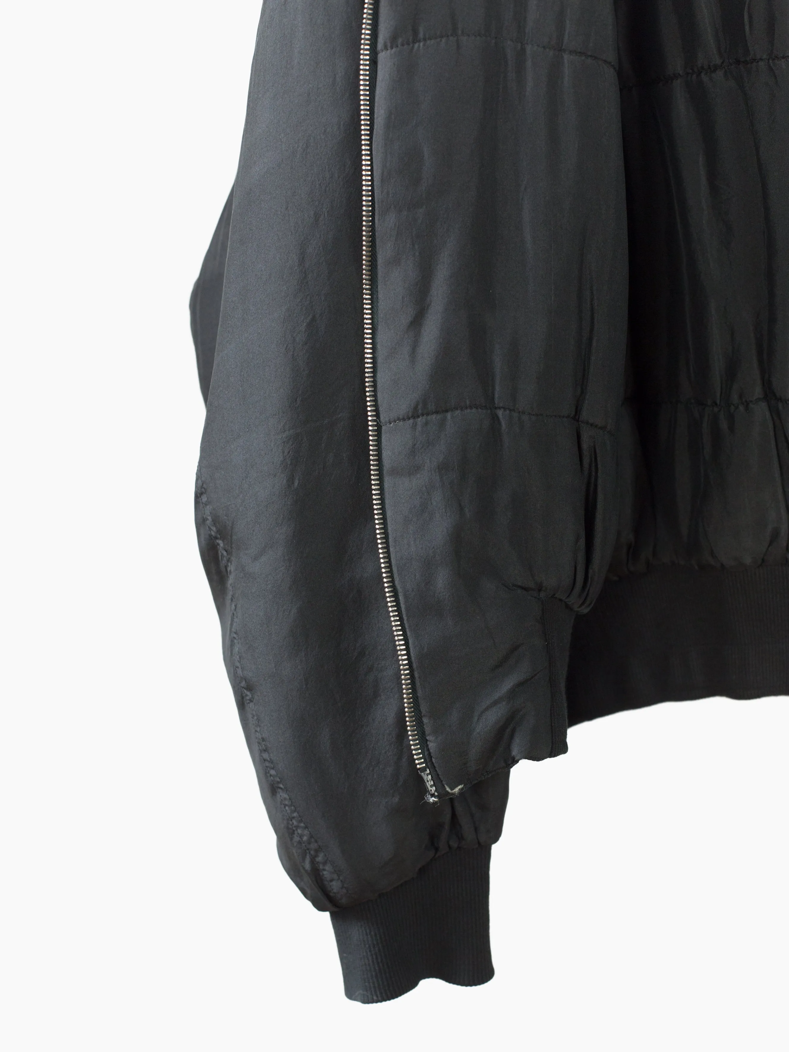 Katharine Hamnett 90s Padded Silk Minimalist N2B Bomber