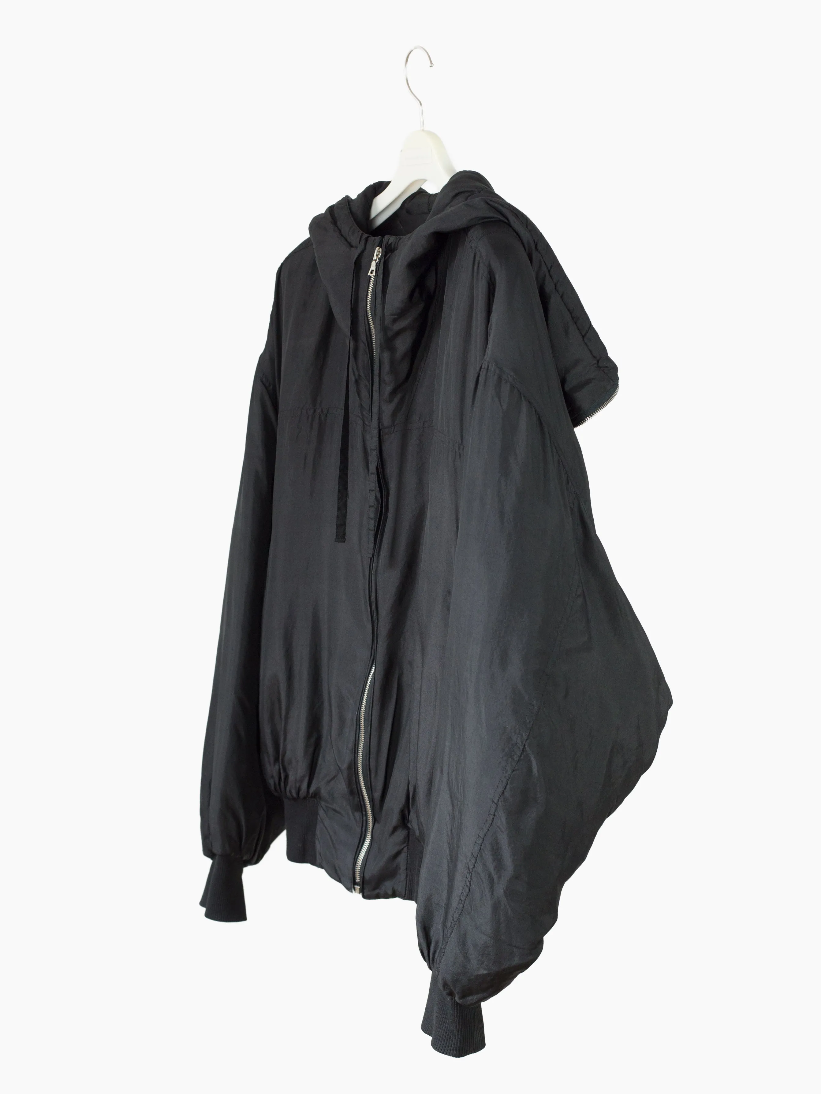 Katharine Hamnett 90s Padded Silk Minimalist N2B Bomber