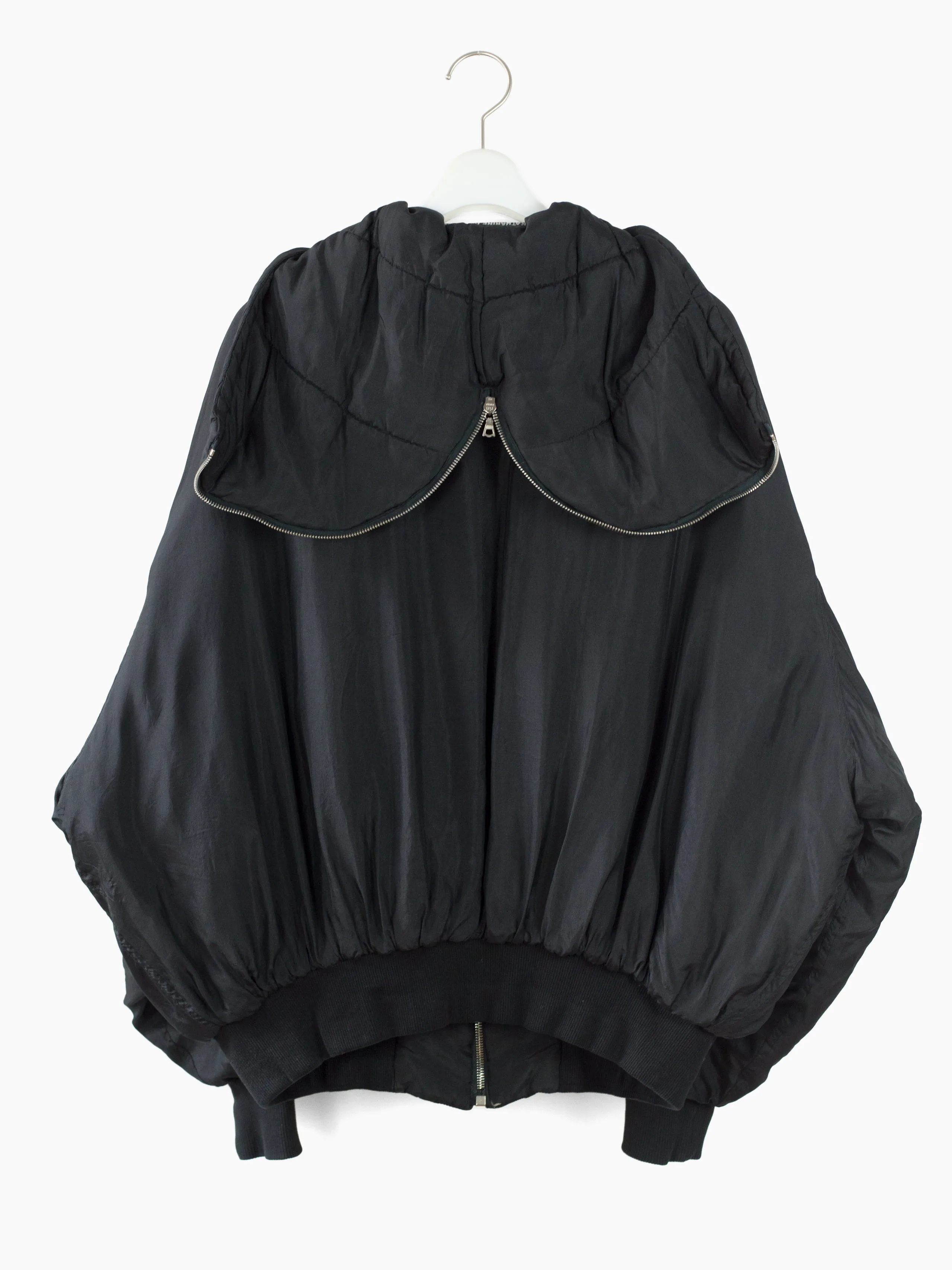 Katharine Hamnett 90s Padded Silk Minimalist N2B Bomber