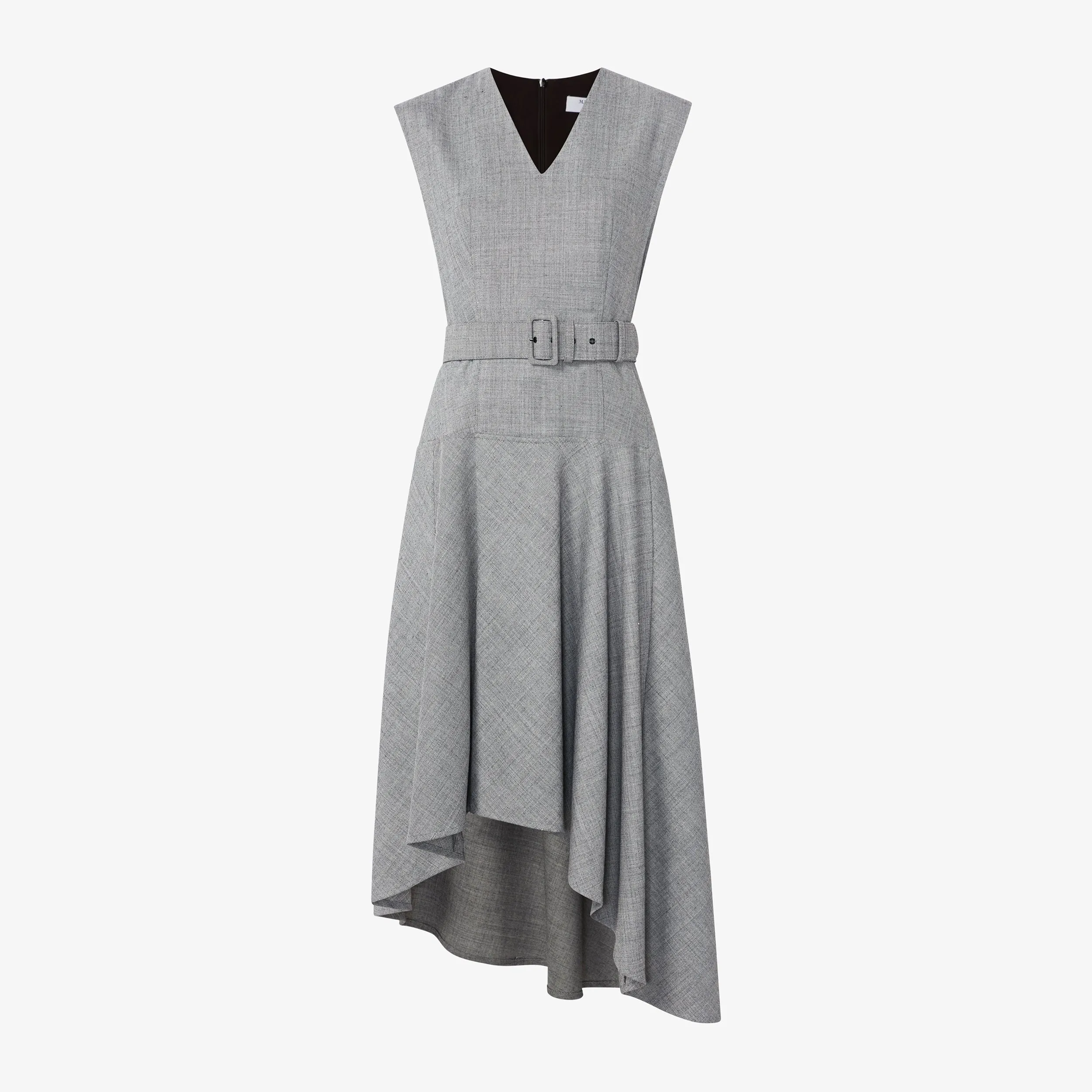 Kelsey Dress - Sharkskin :: Black / White