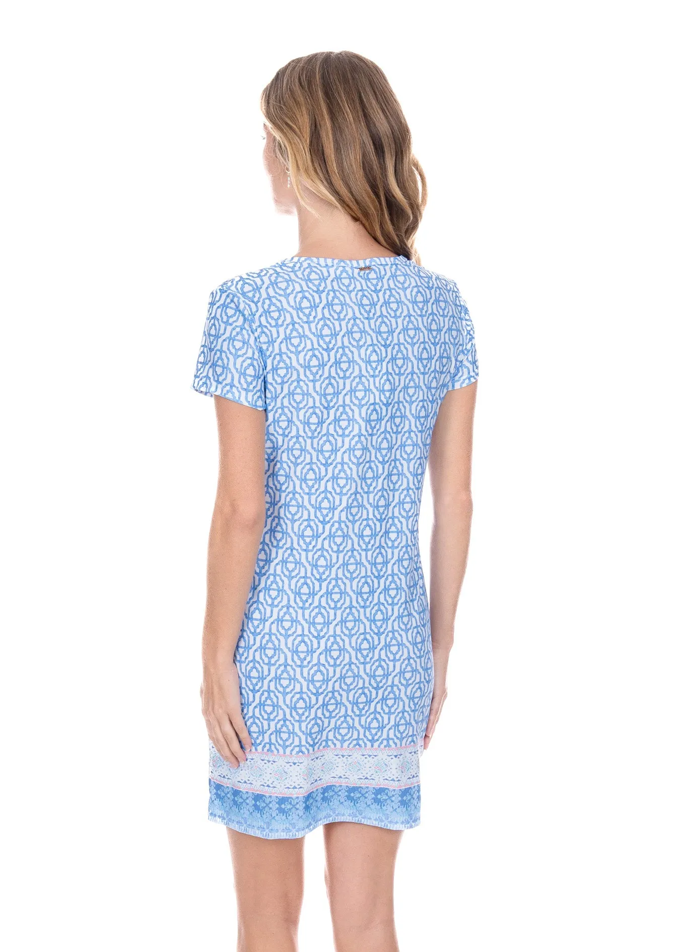 Lake Como Short Sleeve Shift Dress