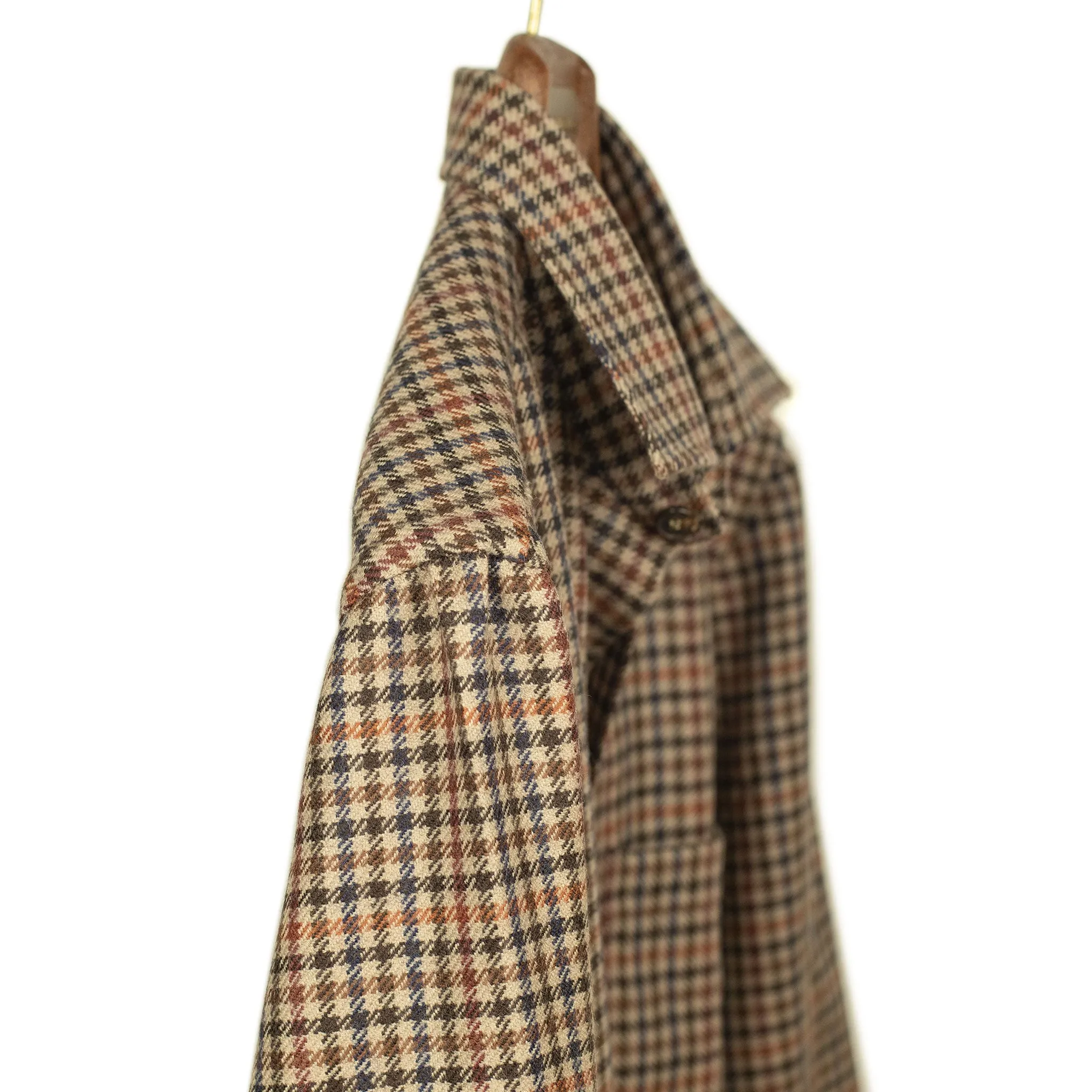 Lavoro chore jacket in brown & rust gun check wool (restock)