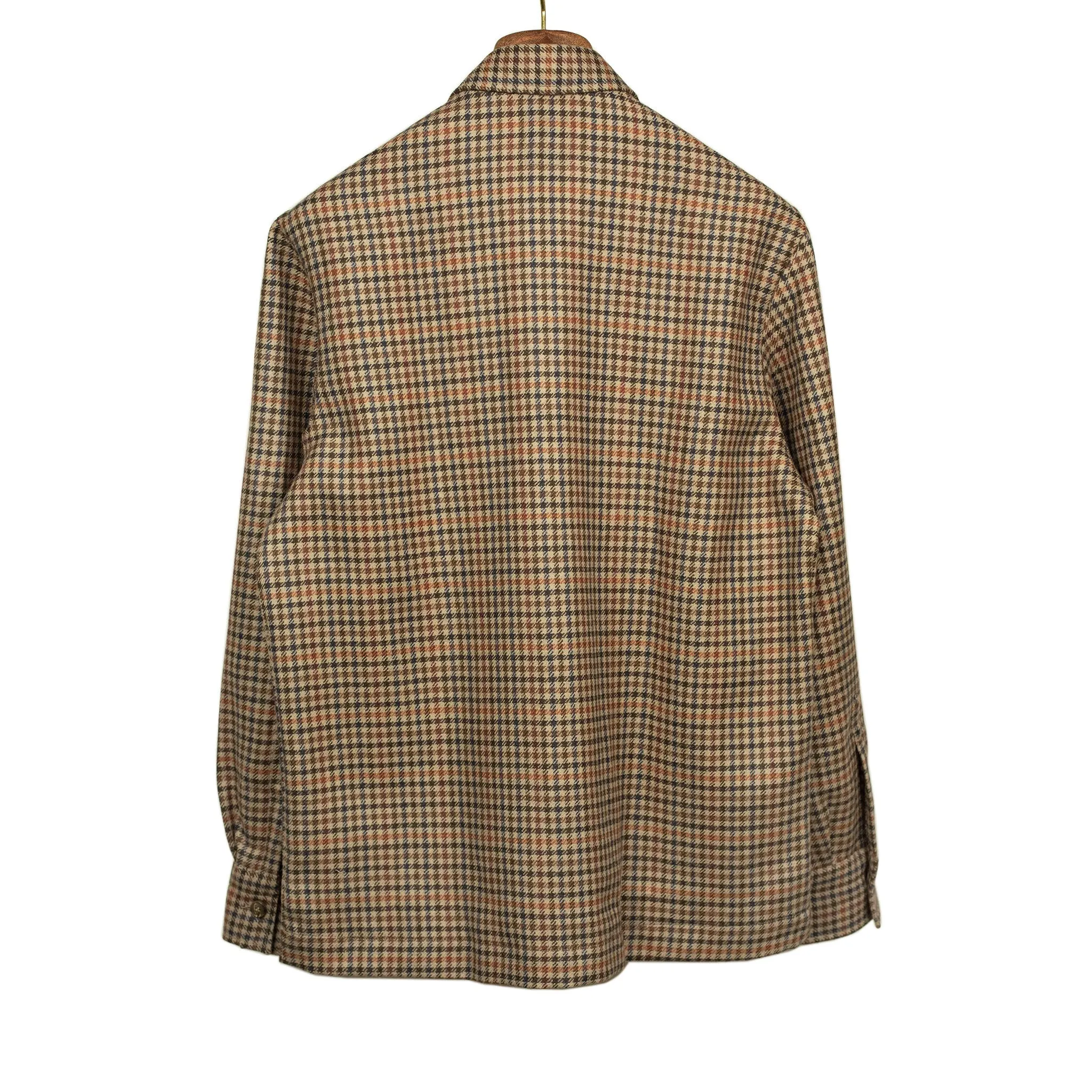 Lavoro chore jacket in brown & rust gun check wool (restock)