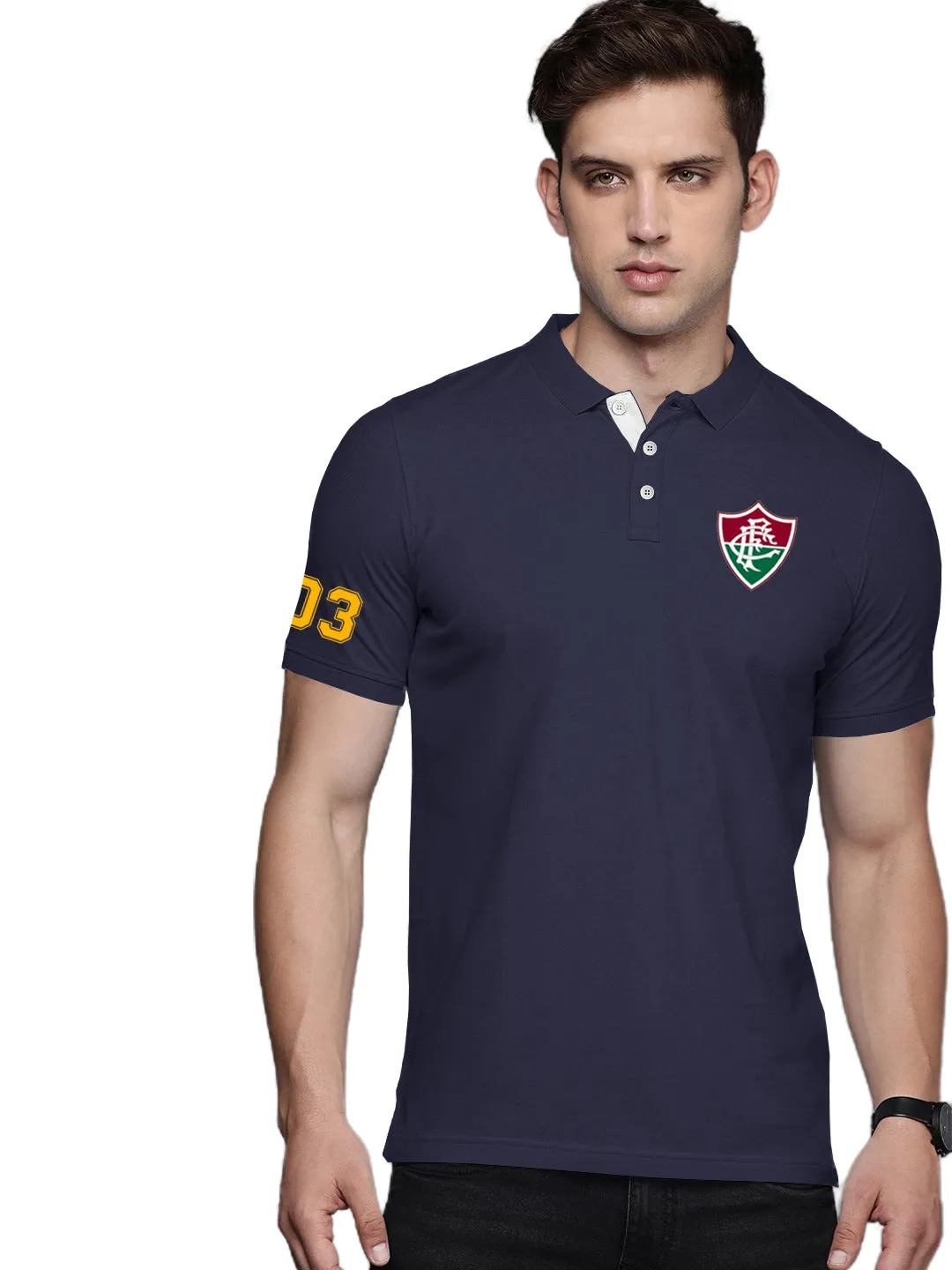 Lazychunks Printed Polo Collar T-shirt For Men All Colours