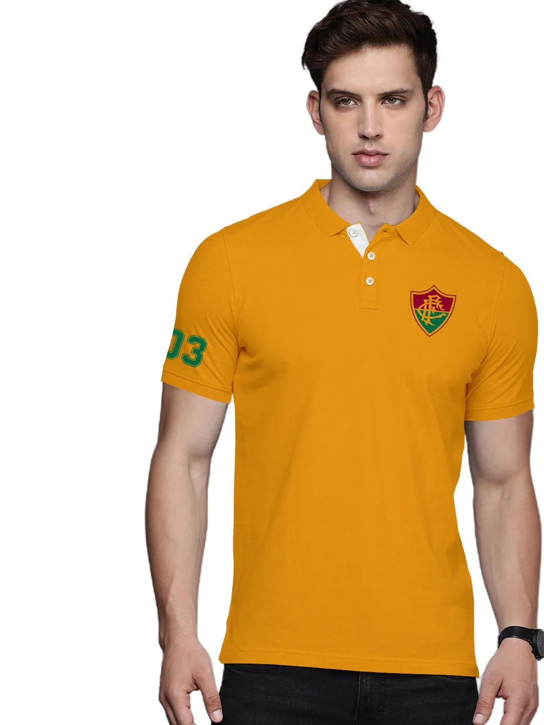 Lazychunks Printed Polo Collar T-shirt For Men All Colours