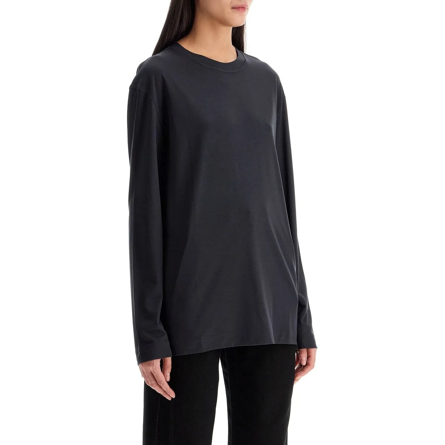 Lemaire long-sleeved silk t-shirt for