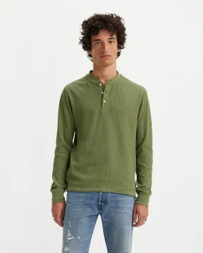 Levi's® L/S Thermal 3-Button Henley - Bluish Olive