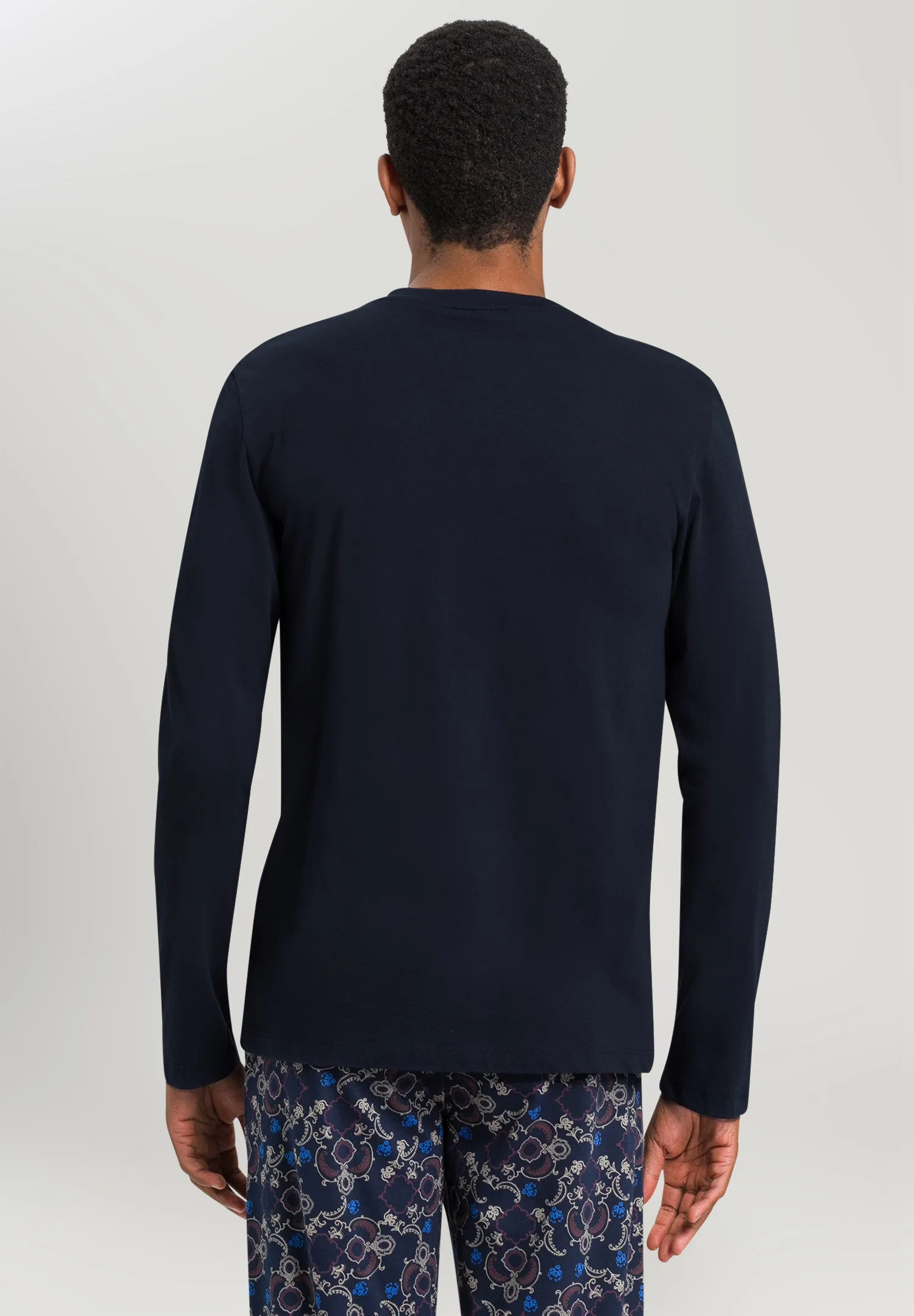 Living Shirts Long Sleeve Henley | Deep Navy 75046-1610