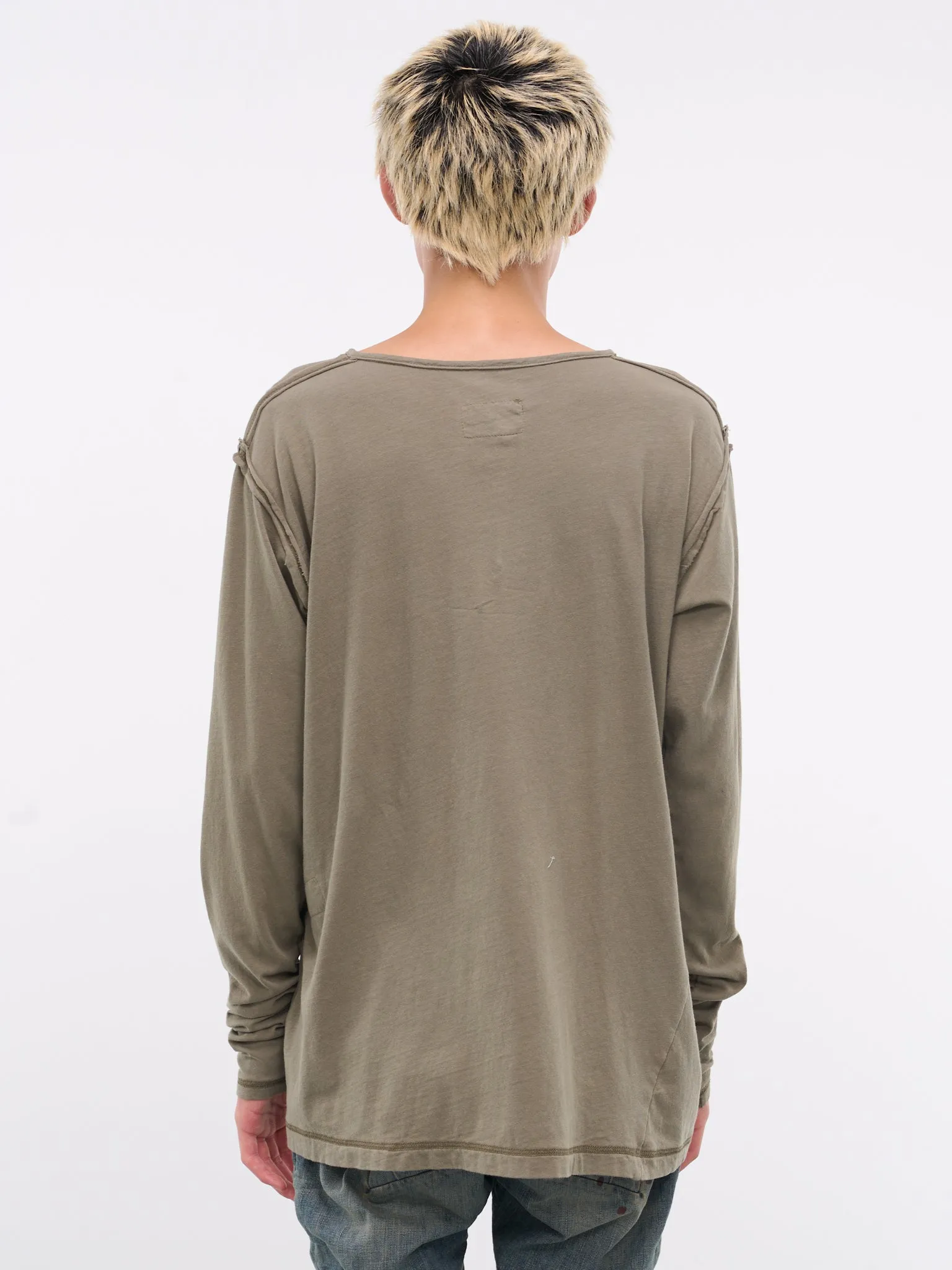 Long Sleeve Henley (JM101-OLIVE)