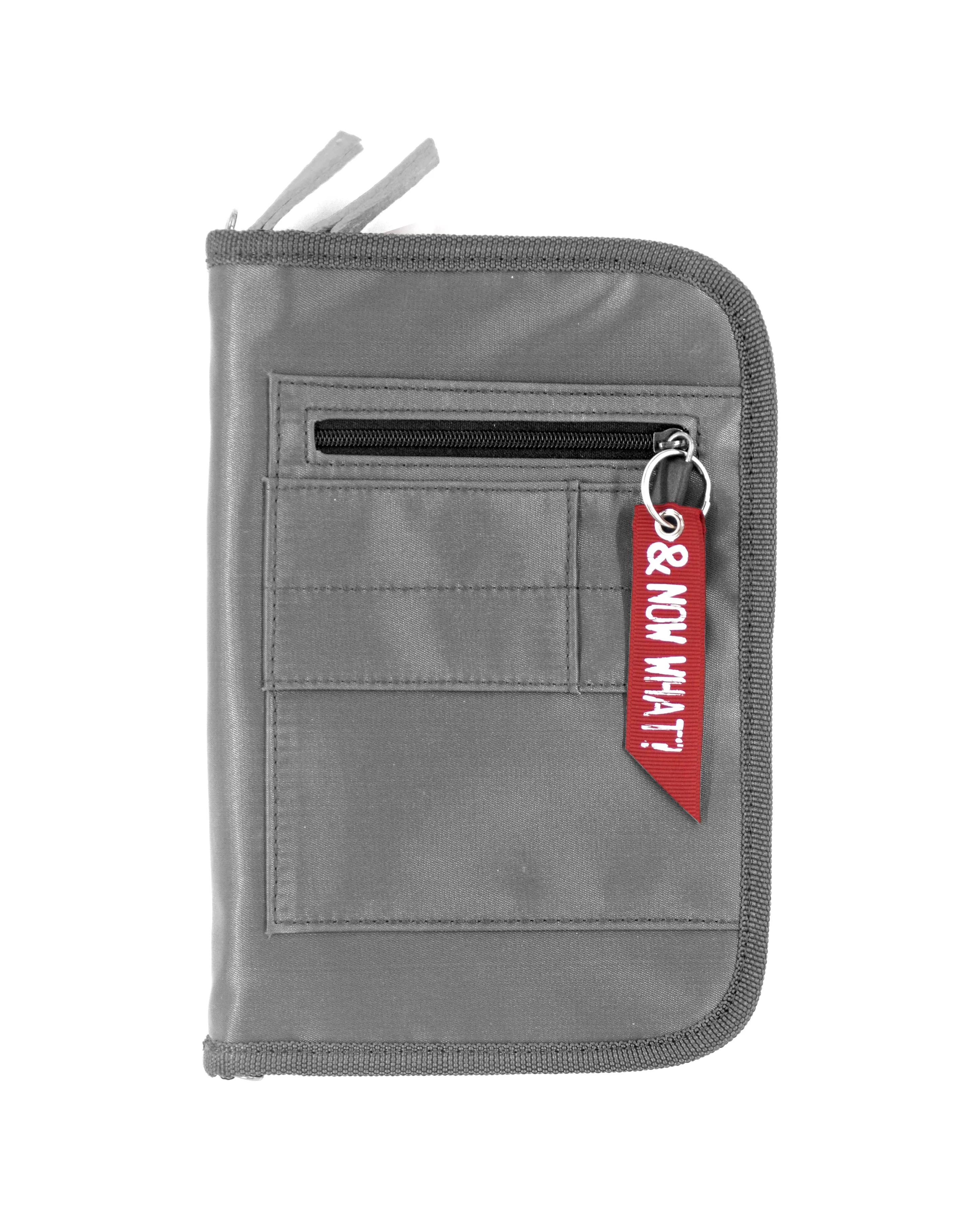 <A 000a001a92wx> Fungolia MA1 Passport Holder (Silver Grey)