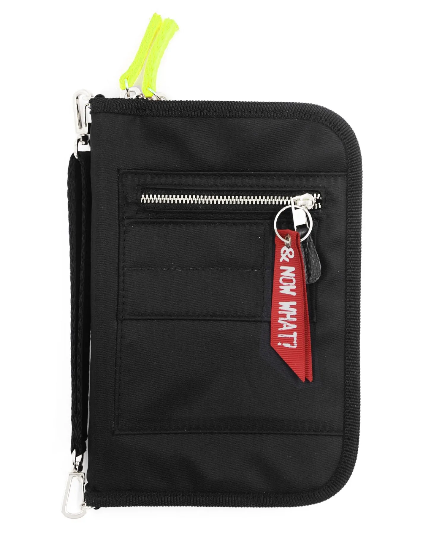 <A 001f> Fungolia MA1 Passport Holder (Black/Lime green)