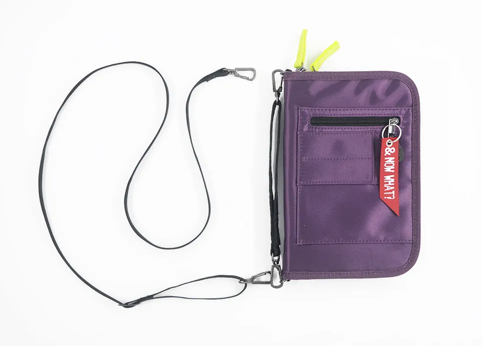 <A 001g> Fungolia MA1 Passport Holder (Purple/Neon Yellow)