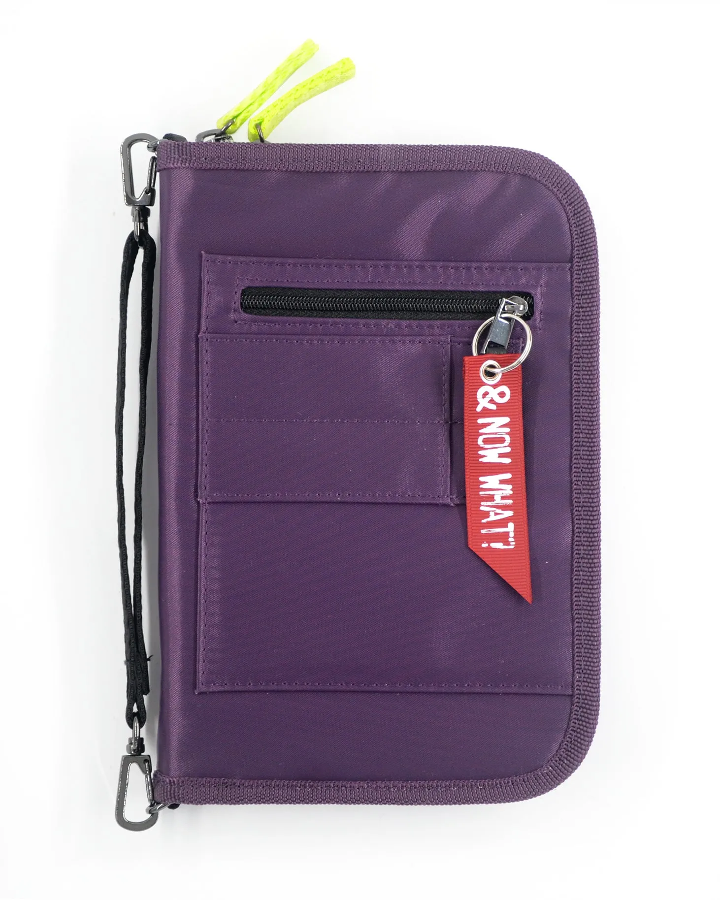 <A 001g> Fungolia MA1 Passport Holder (Purple/Neon Yellow)