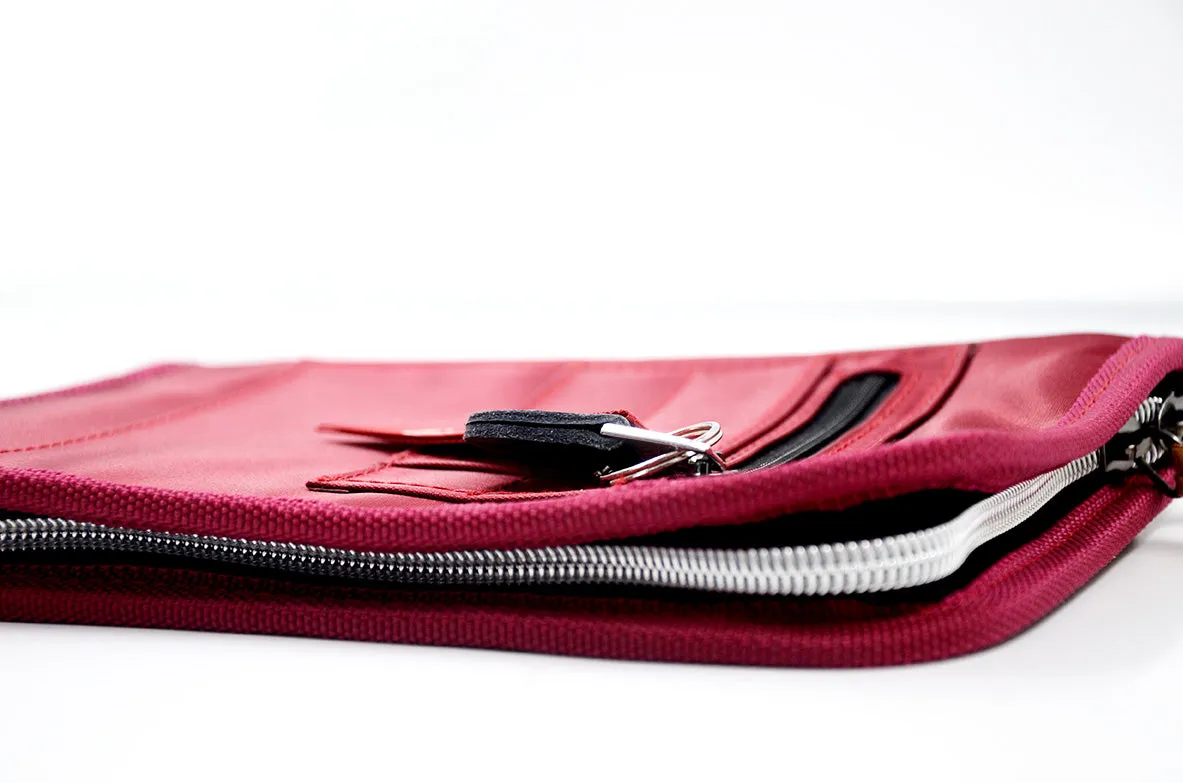 <A 001h> Fungolia MA1 Passport Holder (Burgundy/Teal)