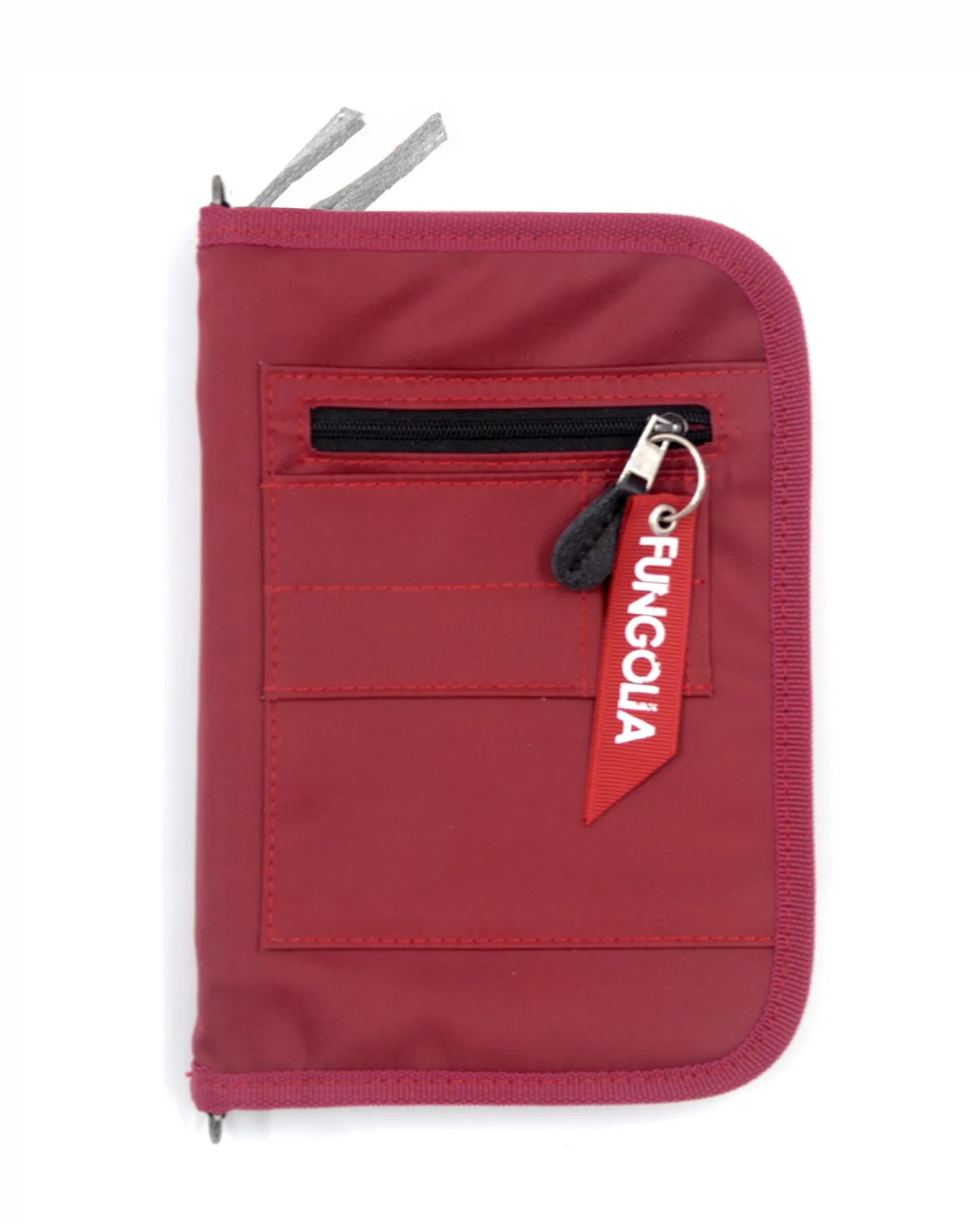 <A 001h> Fungolia MA1 Passport Holder (Burgundy/Teal)